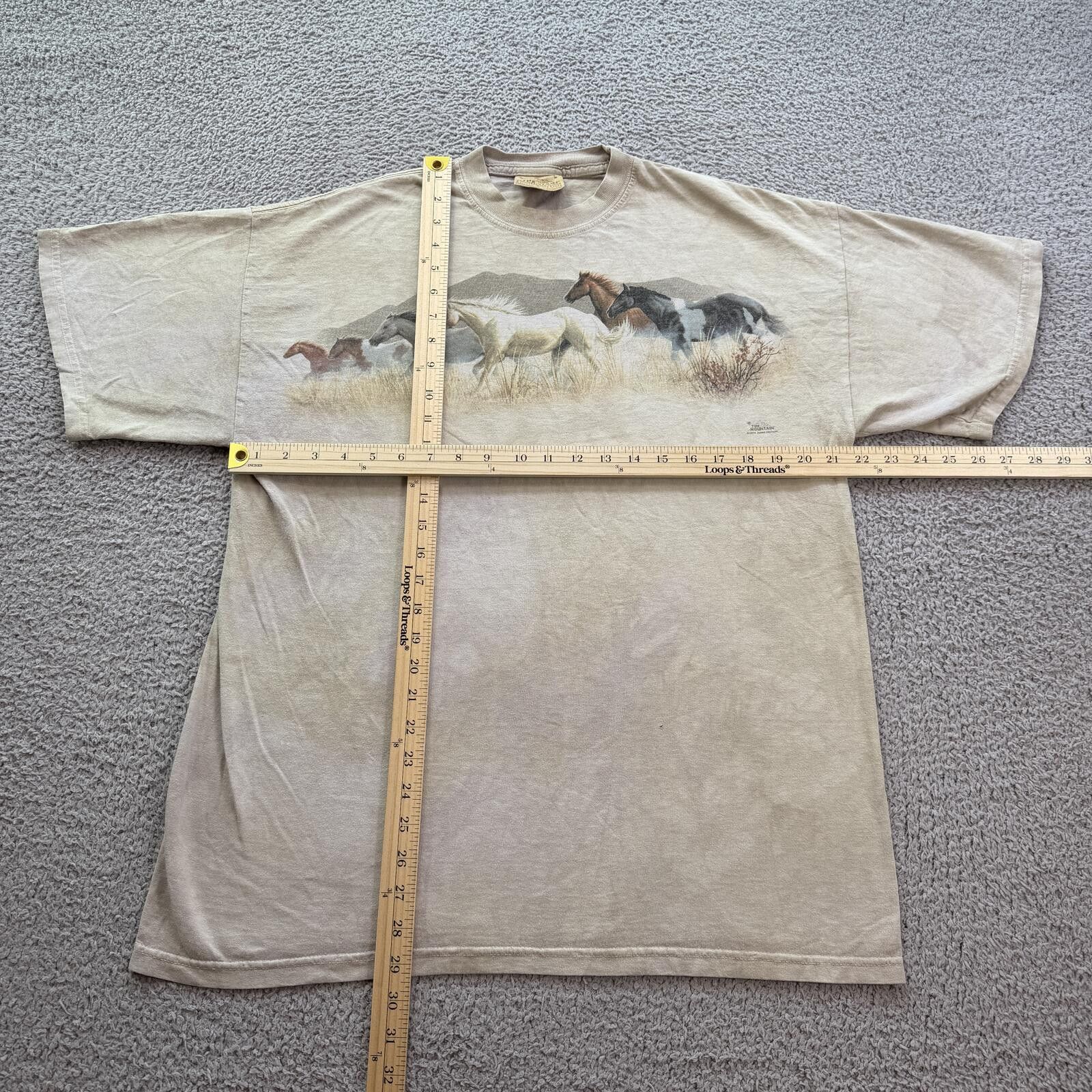 The Mountain Vintage The Mountain Horse T Shirt Mens L 2000 Nature Animal Size US L / EU 52-54 / 3 - 3 Thumbnail