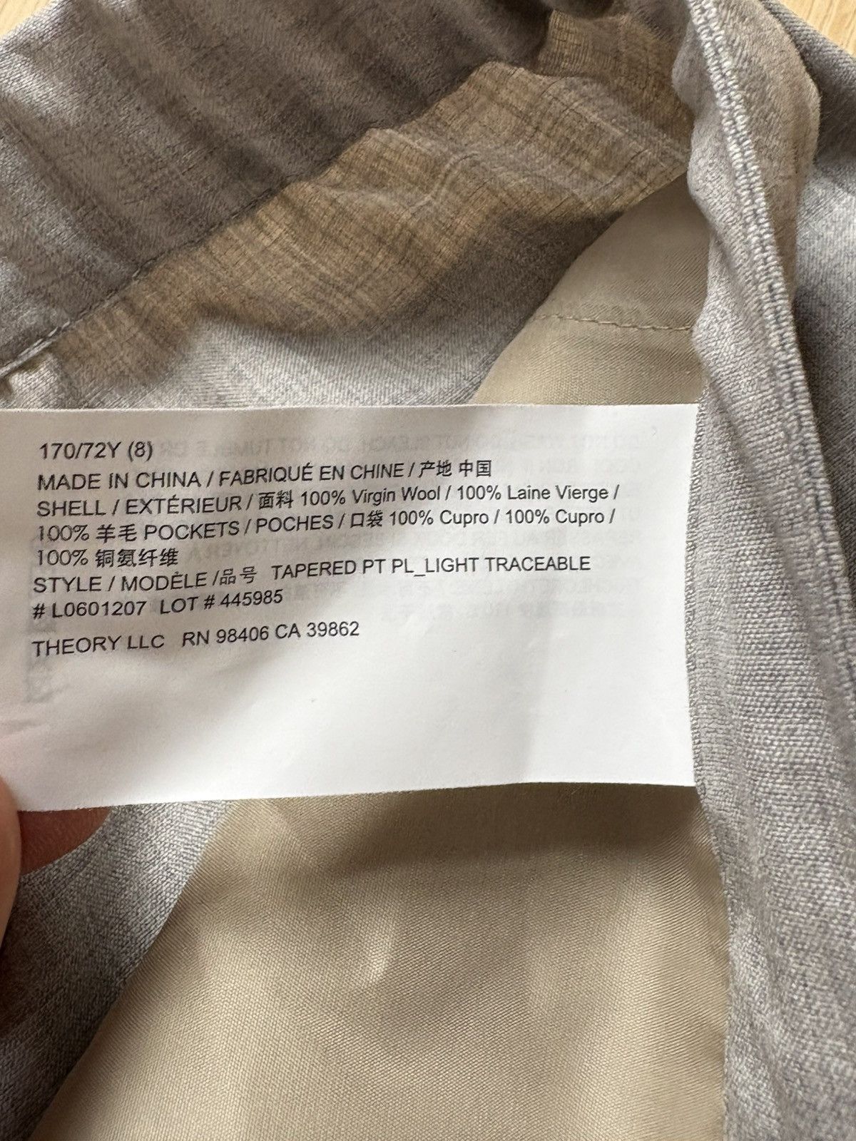 Theory Grey Theory Tapered Pants Womens Size 8 Size 30" / US 8 / IT 44 - 5 Thumbnail