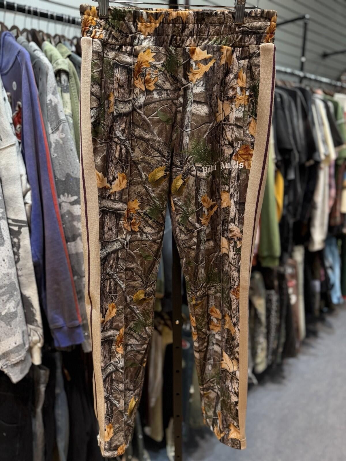 Palm Angels PALM ANGELS Tree Camo Track Pants Brown Small $790 MSRP Size US 30 / EU 46 - 3 Thumbnail
