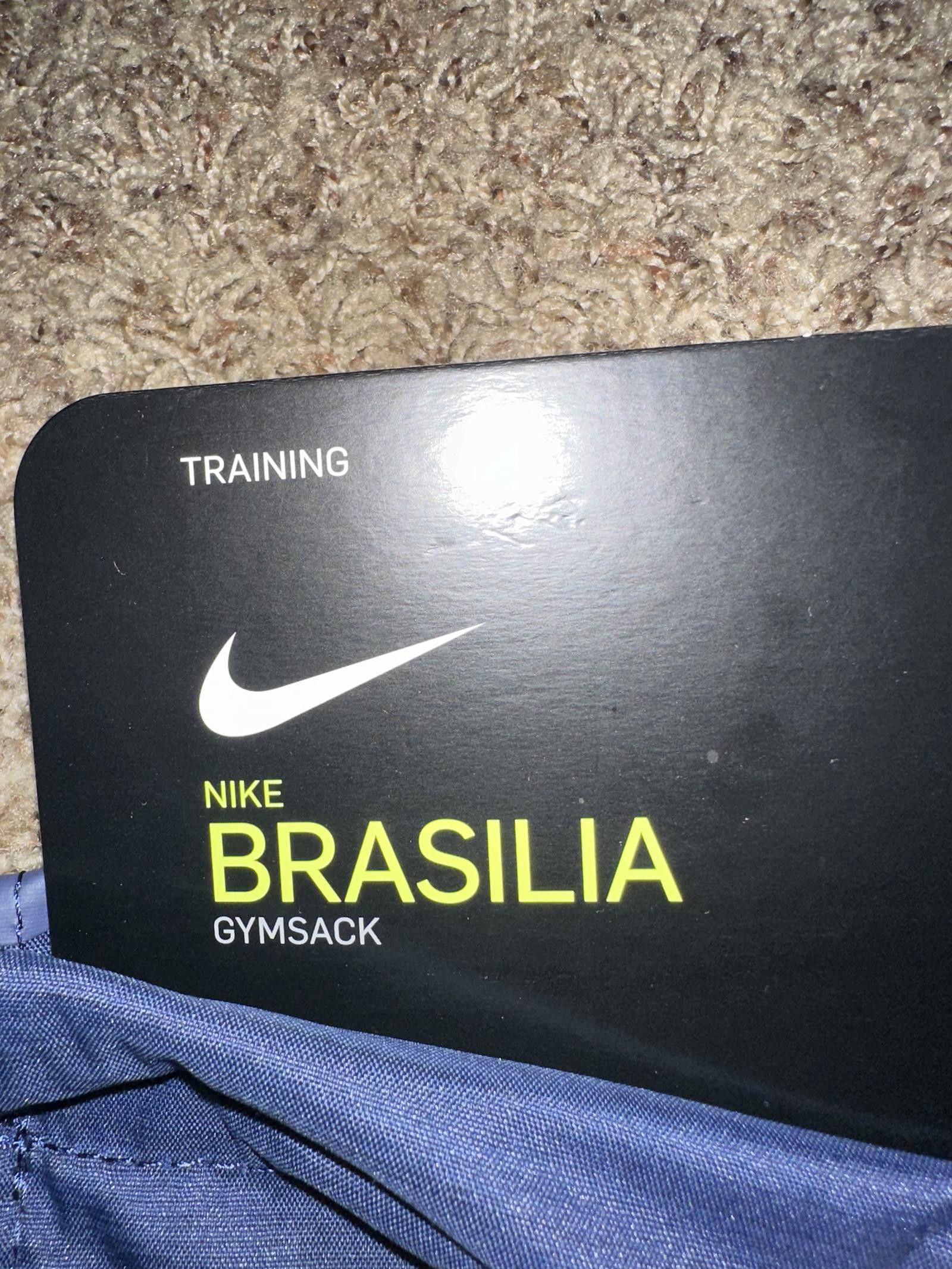 Nike Nike Brasilia Training Gymsack Drawstring Backpack Zipper Size ONE SIZE - 3 Thumbnail