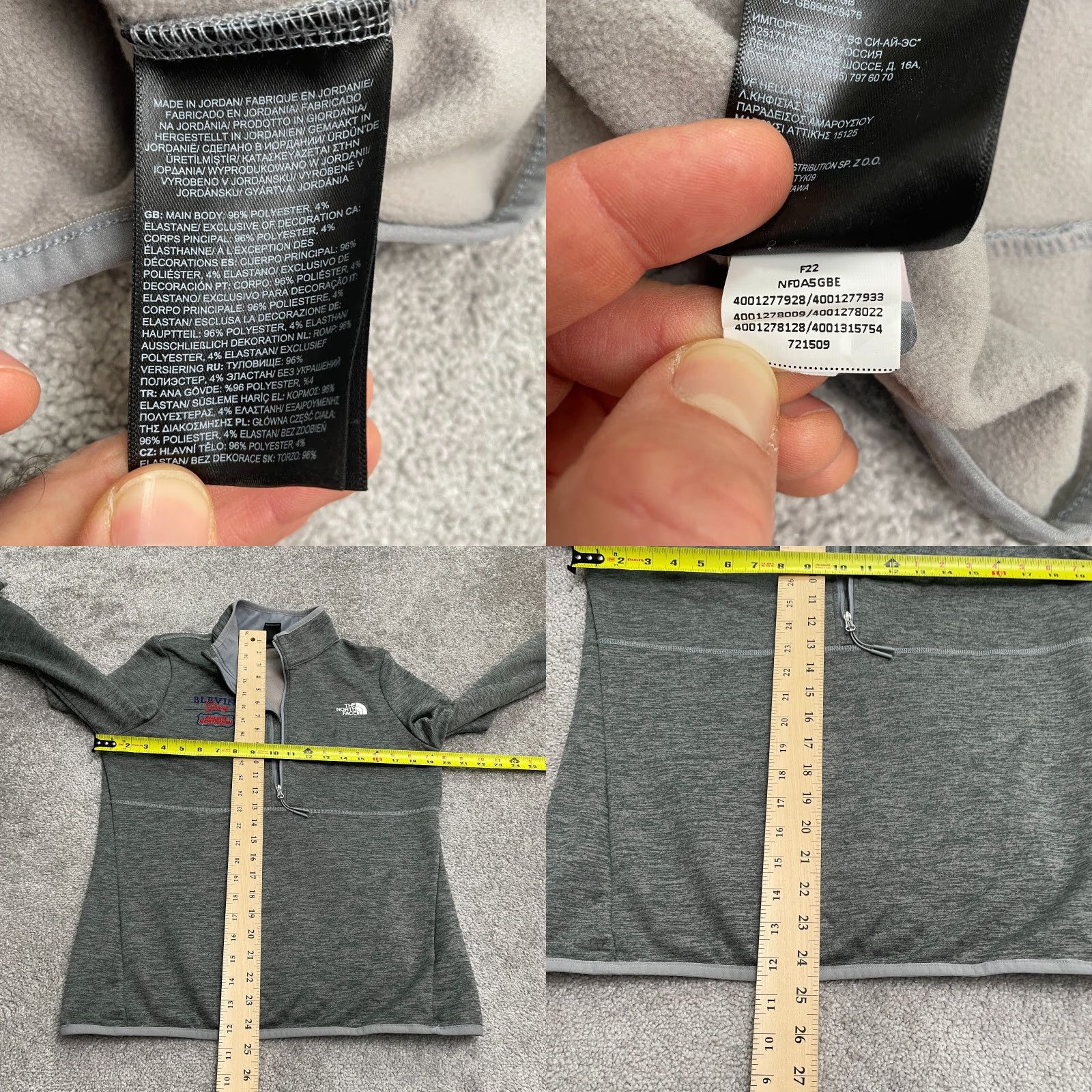 The North Face The North Face Canyon Lands Jacket Womens Medium Gray 1/4 Zip Outdoor Hiking Size M / US 6-8 / IT 42-44 - 8 Thumbnail