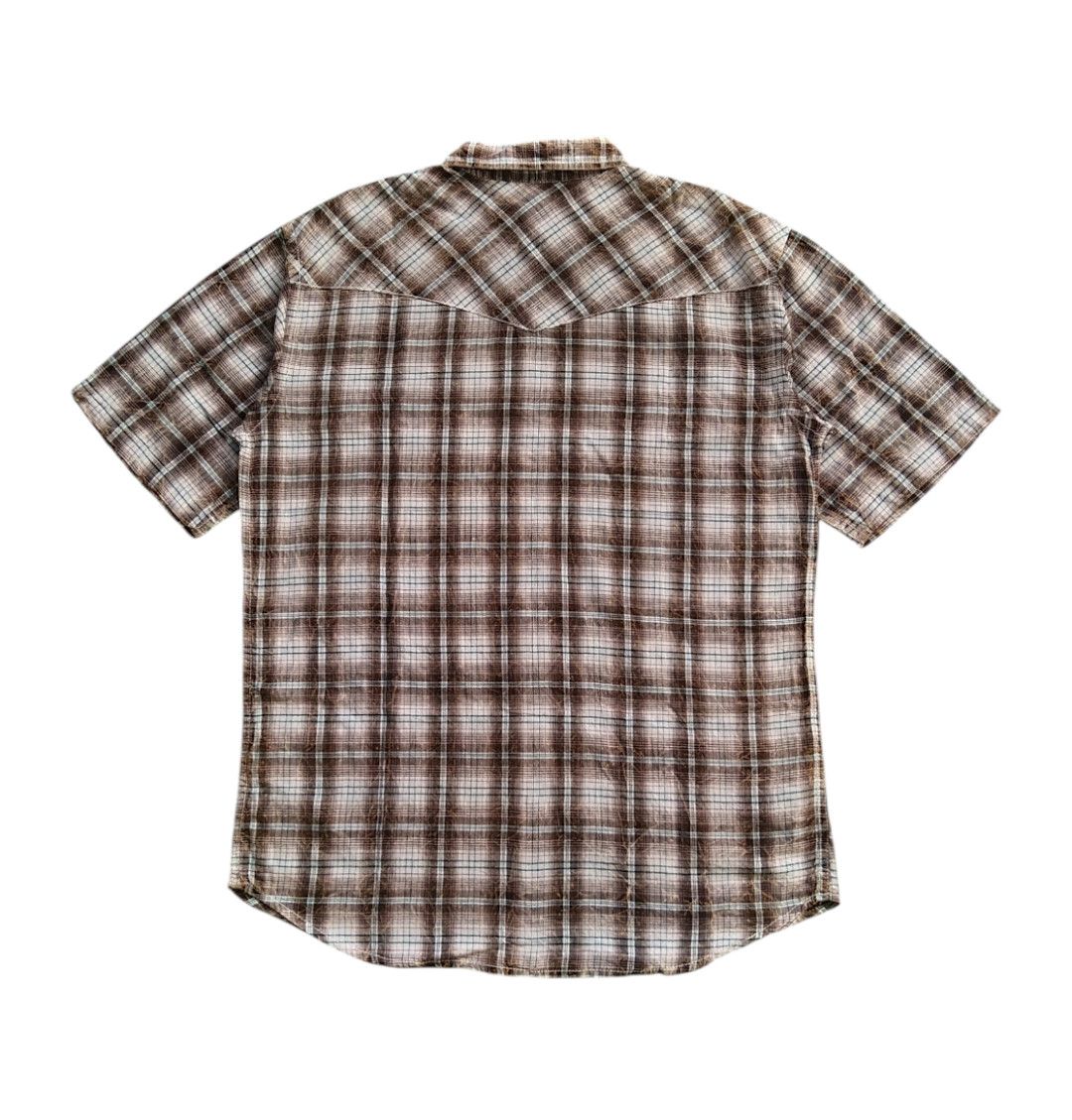 14th Addiction × If Six Was Nine × Vintage VTG 90s Boonpal Western Plaid Flannel Strom Fadded Shirt Size US L / EU 52-54 / 3 - 2 Thumbnail