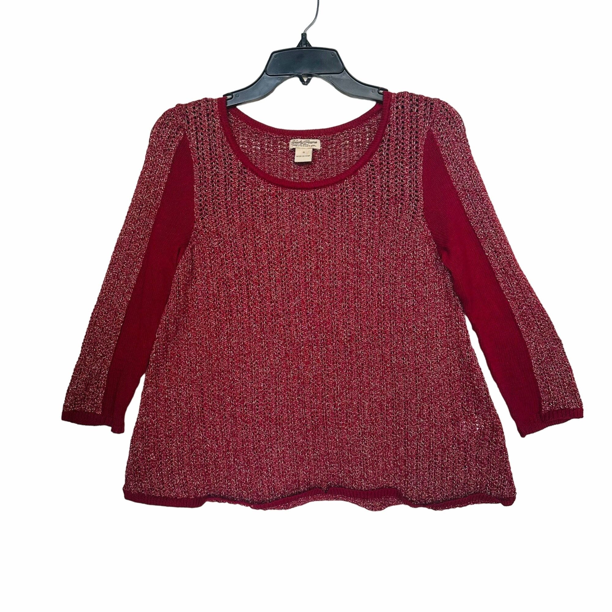 Lucky Brand ✨Lucky Brand Sz S Women's Sweater Metallic Swing Open Weave Size S / US 4 / IT 40 - 1 Thumbnail