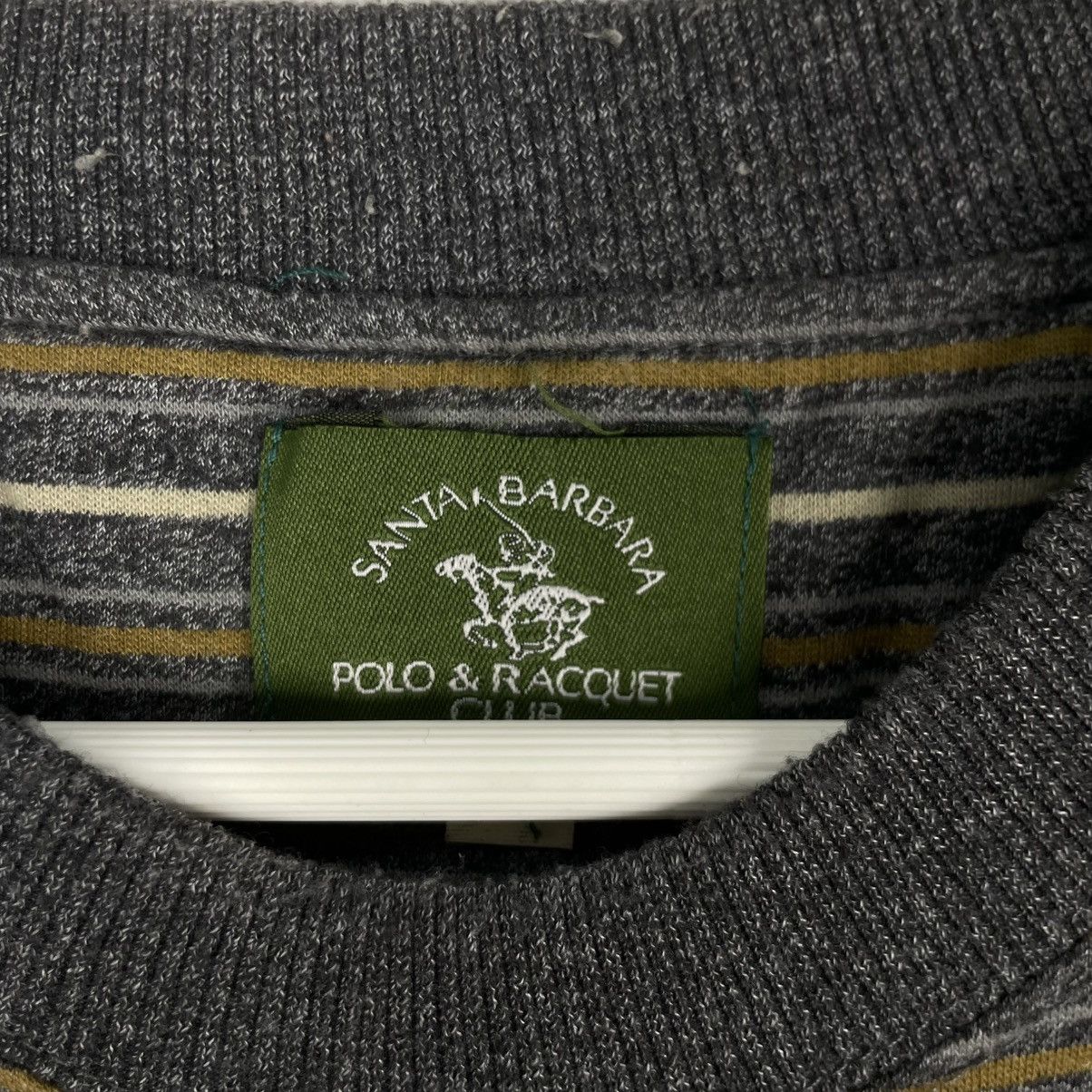 Designer × Vintage Vintage Hoodie/sweater SANTA BARBARA POLO RACOUET - M gray Size US M / EU 48-50 / 2 - 7 Thumbnail