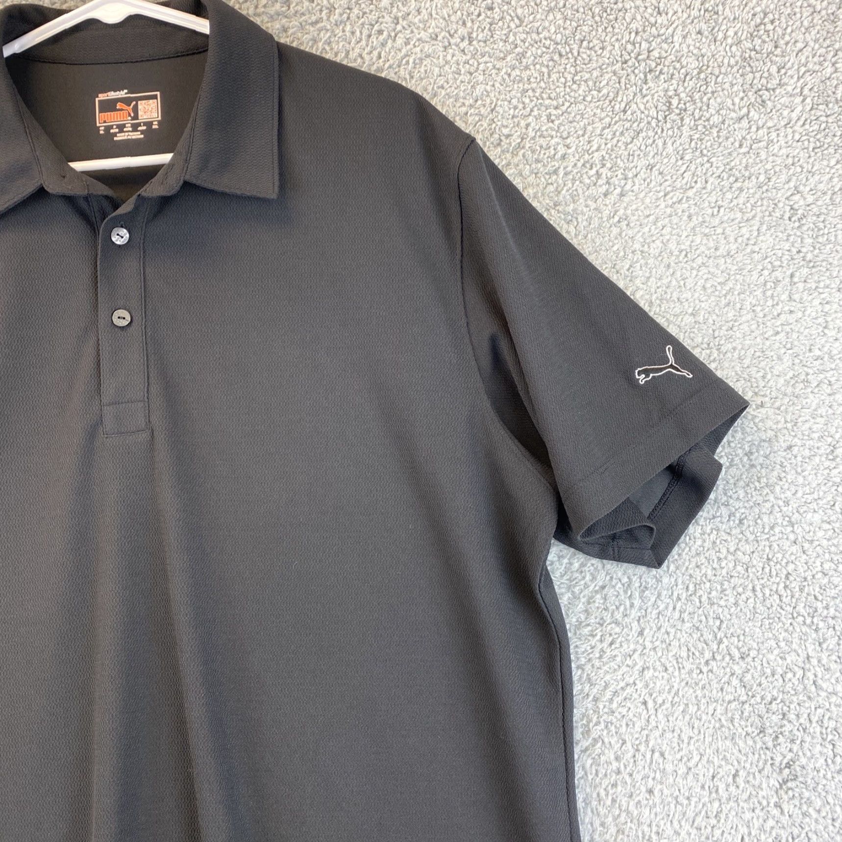 Puma PUMA Golf Men's XL Polo Shirt Black 53-33 Extra Large Regular 100% Cotton Athletic Polo Black / 53-33 Polo Shirt Men PUMA Golf XL Size US XL / EU 56 / 4 - 2 Thumbnail