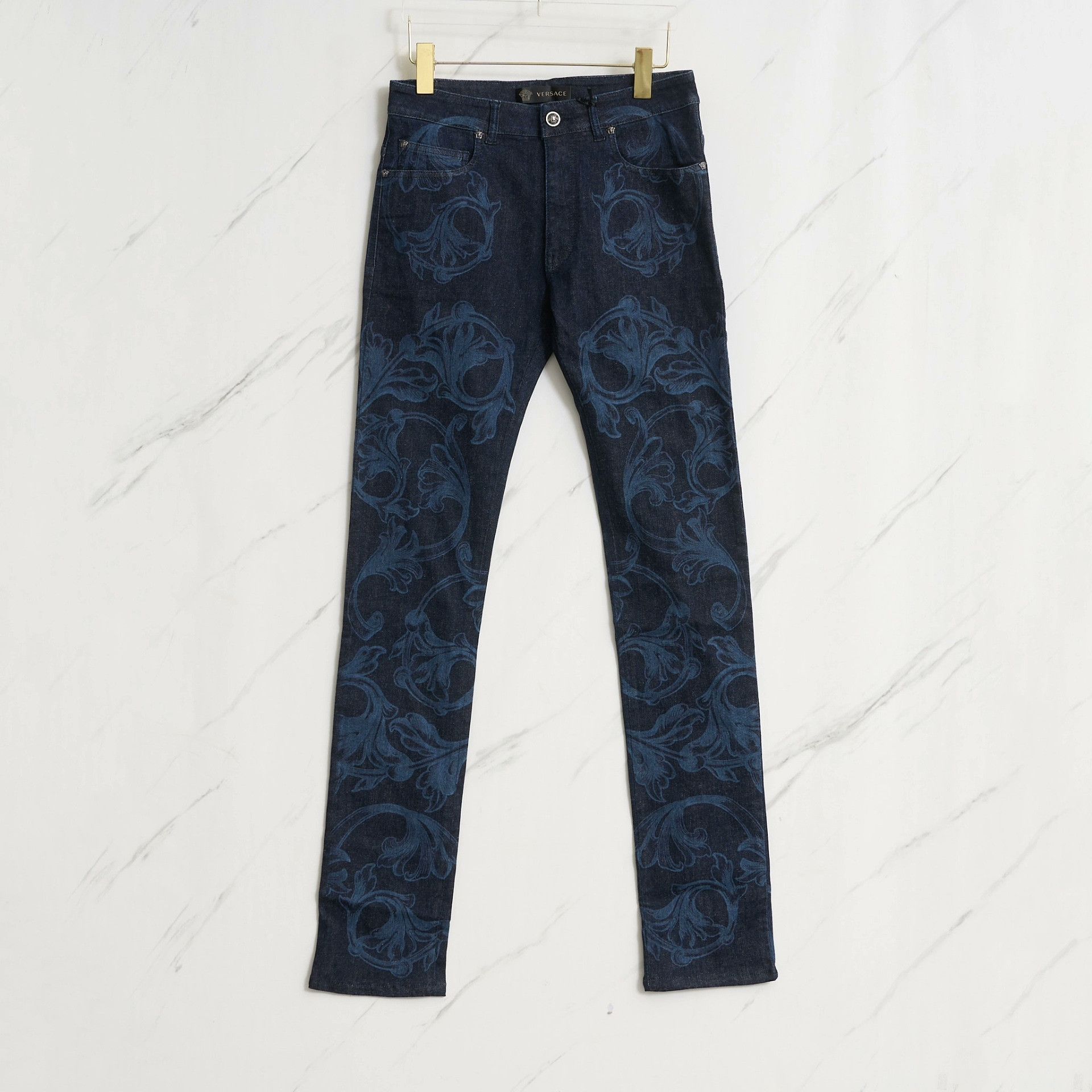 Versace Versace Men's Baroque Print Jeans Size US 30 / EU 46 - 1 Thumbnail
