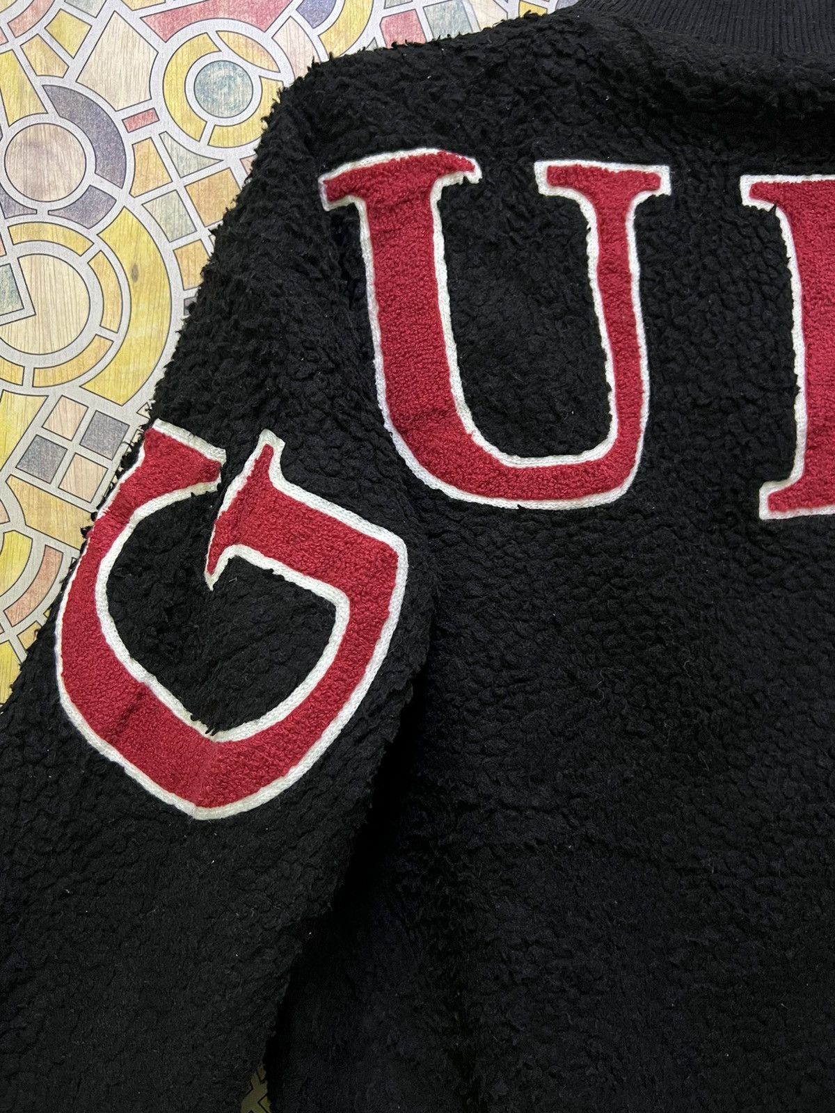 Guess Extremely rare GUESS Ges jacket Boa fleece outerwear GJ31 Size US L / EU 52-54 / 3 - 9 Thumbnail