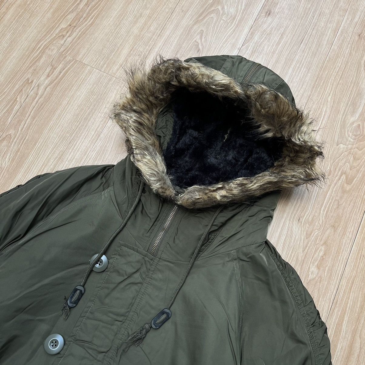 If Six Was Nine 2000S Y2K INGNI Bomber Jacket Fur & Faux LGB Style Size M / US 6-8 / IT 42-44 - 4 Thumbnail