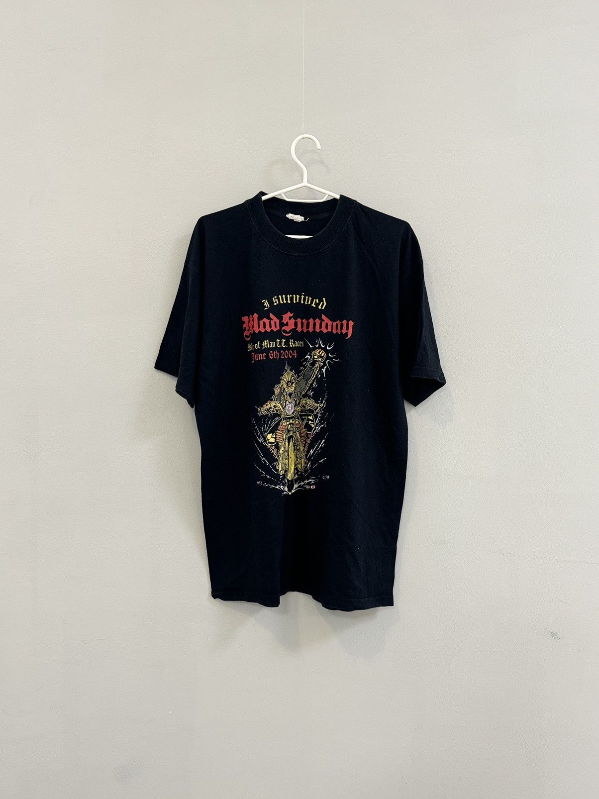 Band Tees Vintage Y2K Black Mad Sunday Motorcycle Graphic Tshirt Size US L / EU 52-54 / 3 - 1 Thumbnail