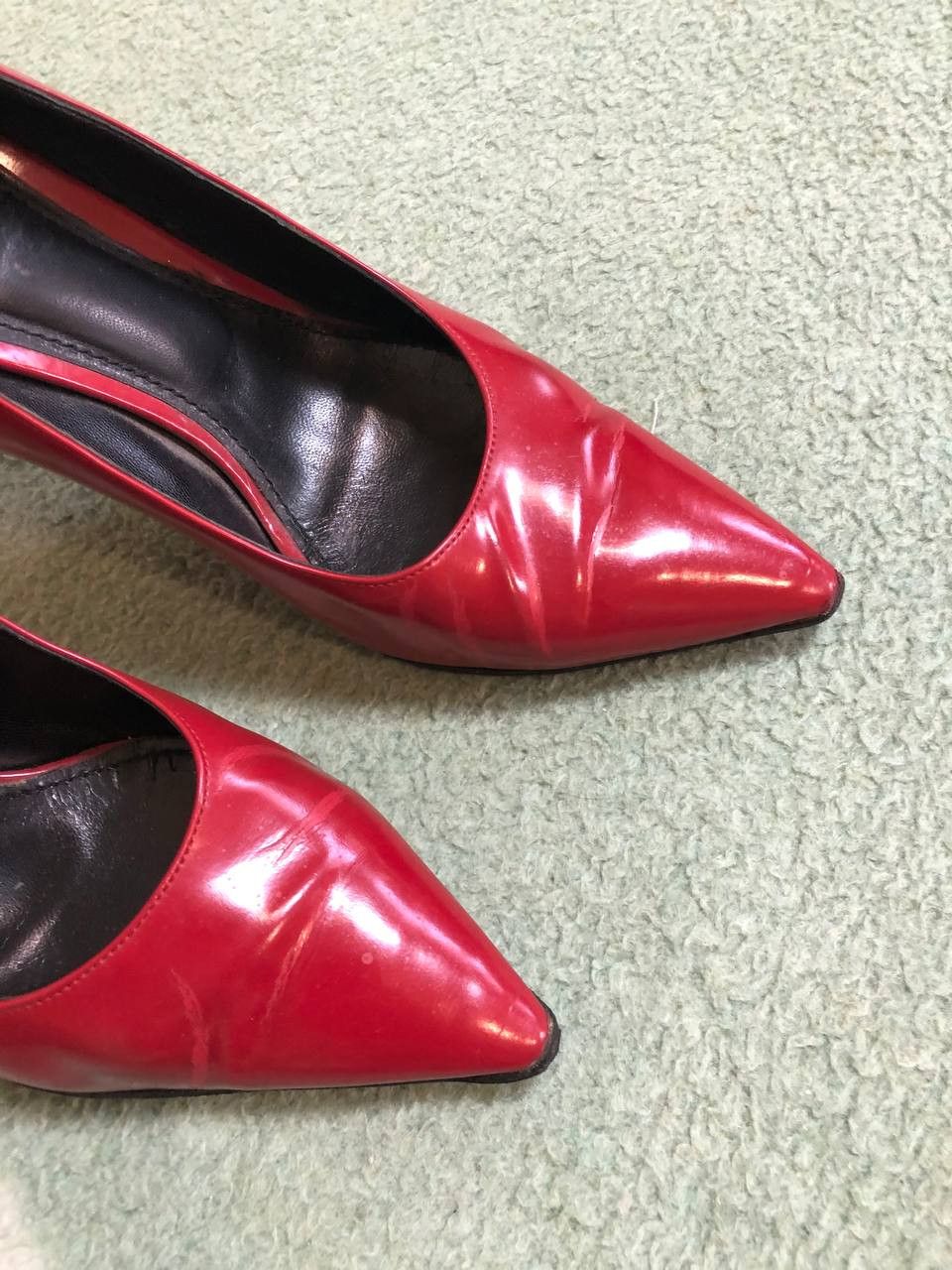 Dolce & Gabbana Dolce & Gabbana Red Patent Leather Stiletto Pumps Heels Size US 10 / IT 40 - 16 Thumbnail