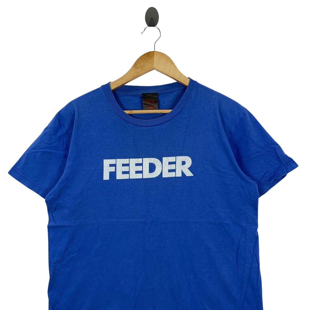 Vintage Vintage Y2K FEEDER Welsh Rock Band By Shoot Short Shirt Size US M / EU 48-50 / 2 - 2 Thumbnail