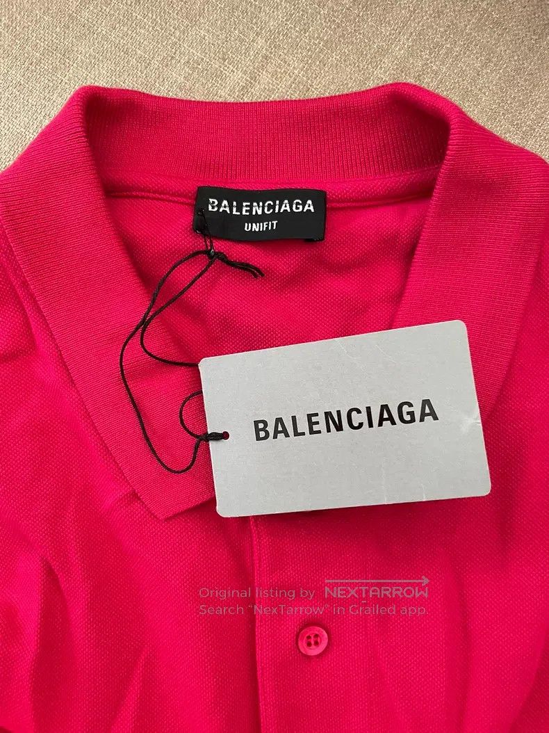 Balenciaga Balenciaga Coke Logo Red and Orange Color Block Polo Shirt Size US XXS / EU 40 - 3 Thumbnail
