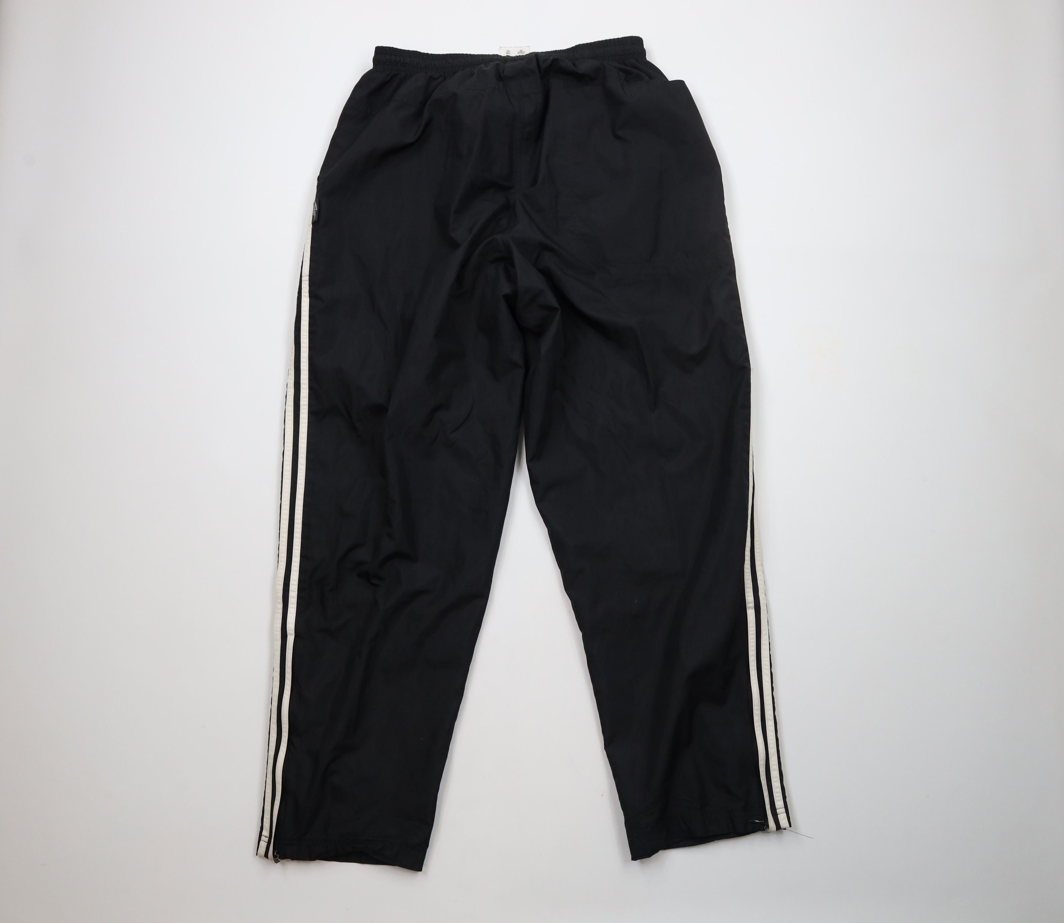 Adidas × Vintage Vintage Adidas Striped Lined Windbreaker Pants Black Size US 38 / EU 54 - 11 Thumbnail