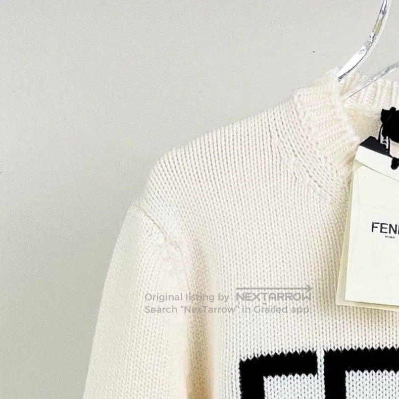 Fendi Fendi Ivory Letter Sweater Size US S / EU 44-46 / 1 - 4 Thumbnail