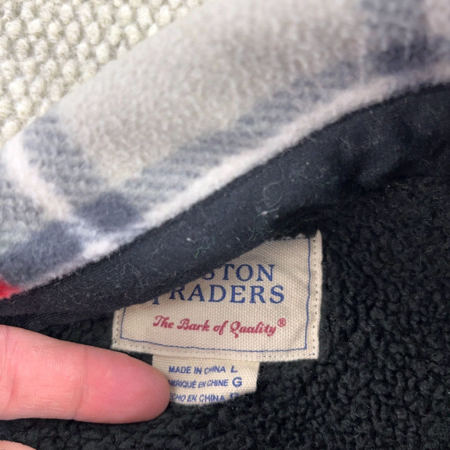 Vintage VINTAGE Boston Traders Shacket Men Large Red Plaid Fleece Shirt Jacket Sherpa Lined Size US L / EU 52-54 / 3 - 3 Thumbnail