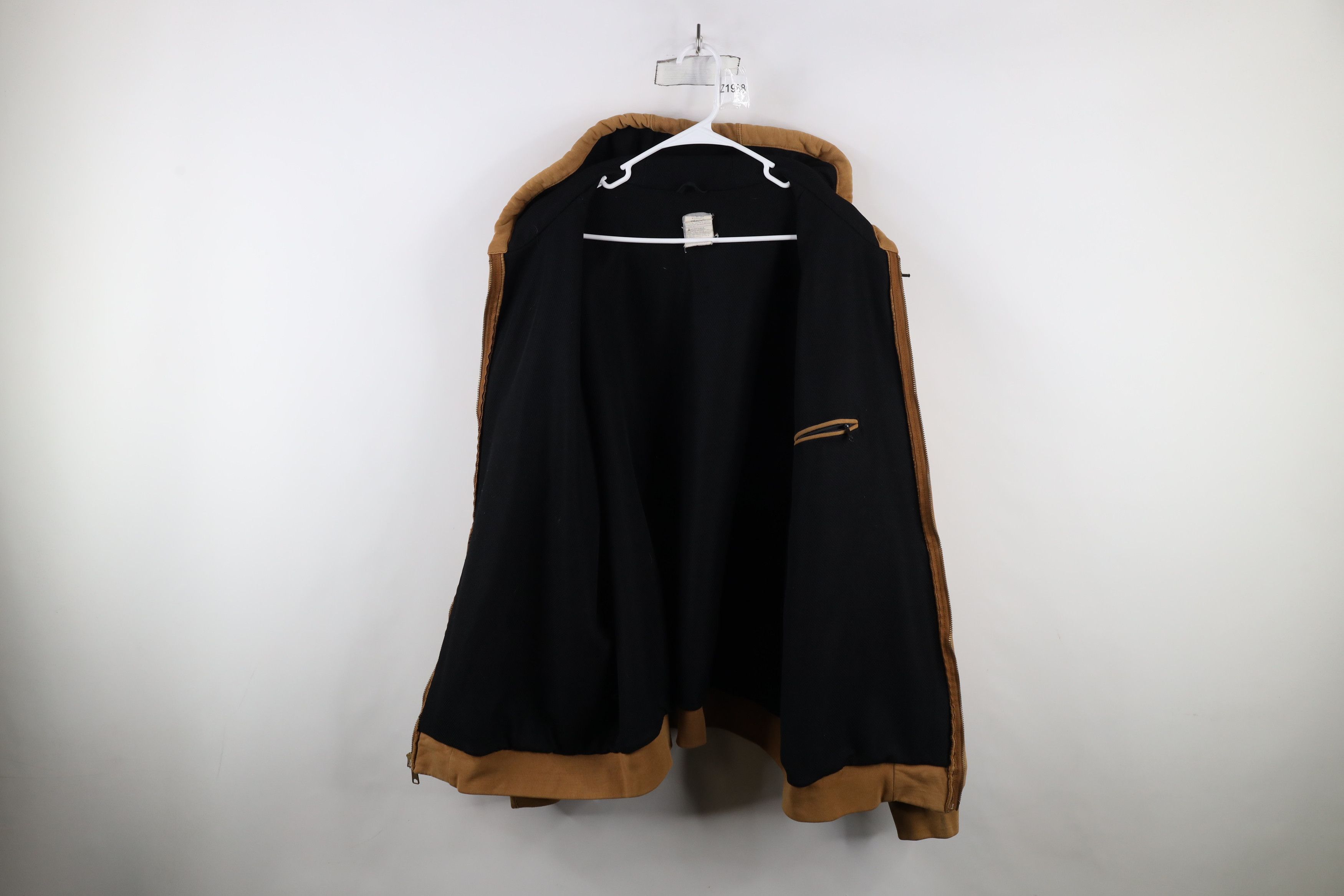 Carhartt × Vintage Vintage Y2K Carhartt Heavyweight Thermal Lined Hoodie Jacket Size US XXL / EU 58 / 5 - 10 Thumbnail