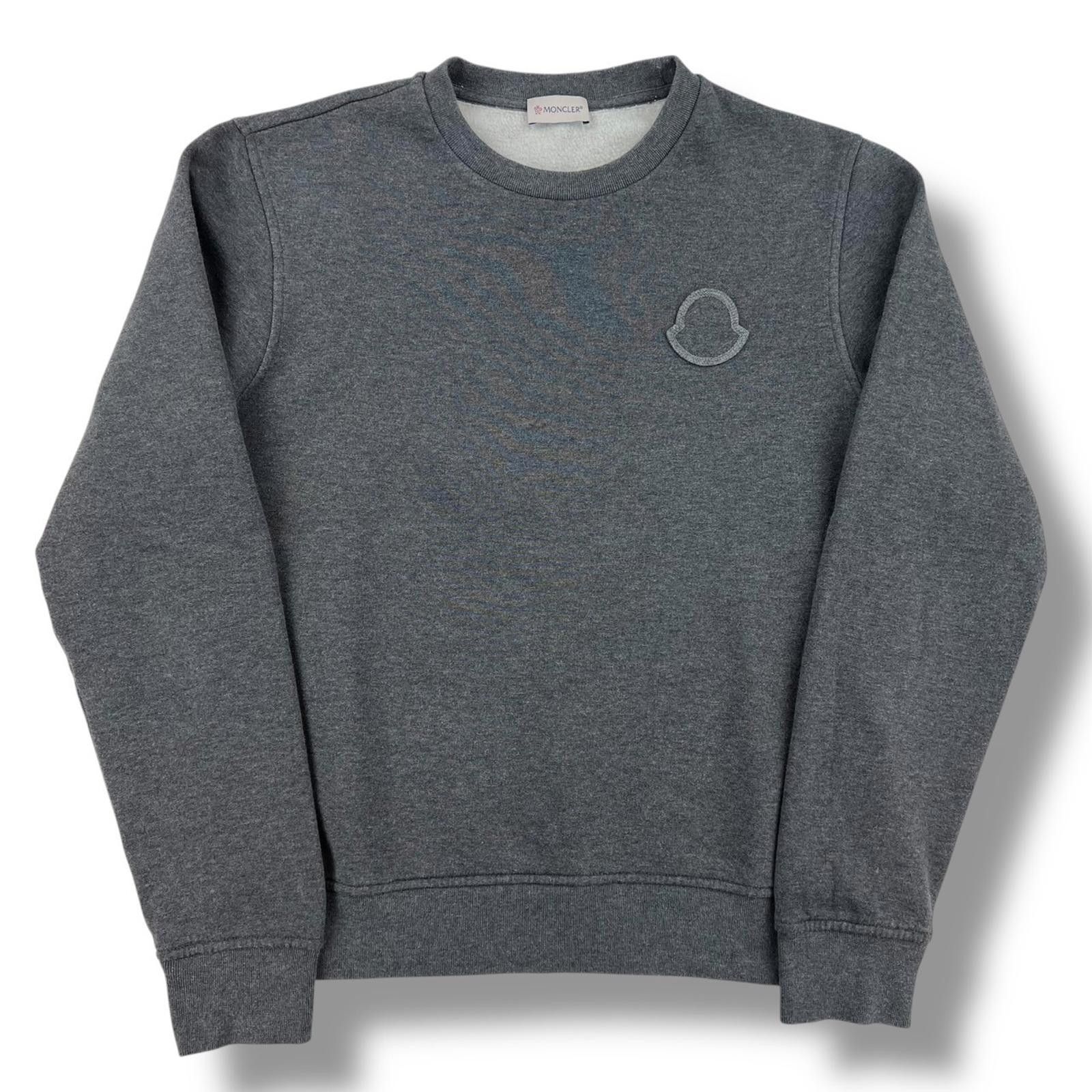 Moncler Moncler Grey Outline Logo Sweatshirt Size US S / EU 44-46 / 1 - 2 Thumbnail