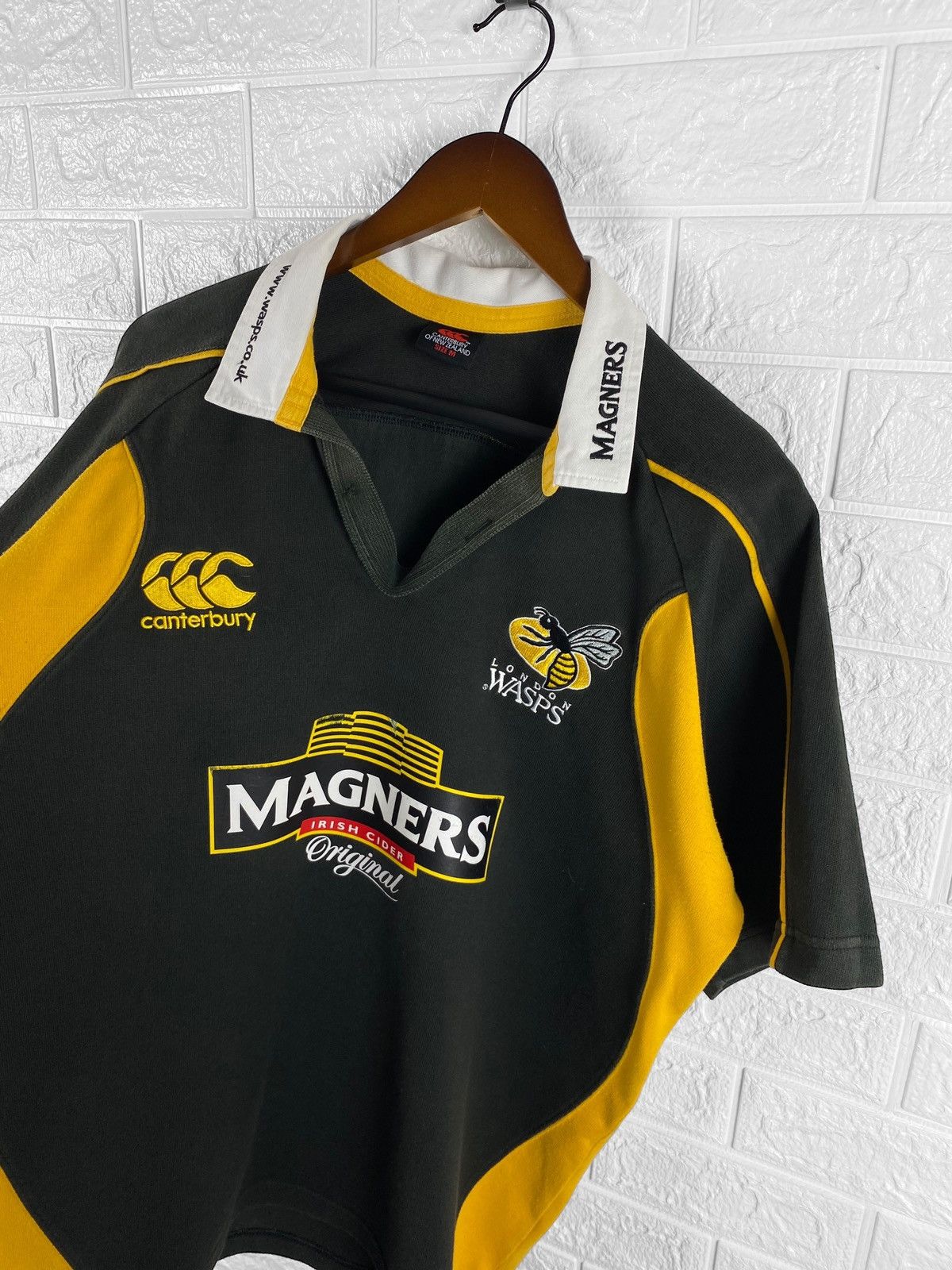 Maillot Rugby Vintage Canterbury Wasps 2009 #3 - Taille S - Porté Match