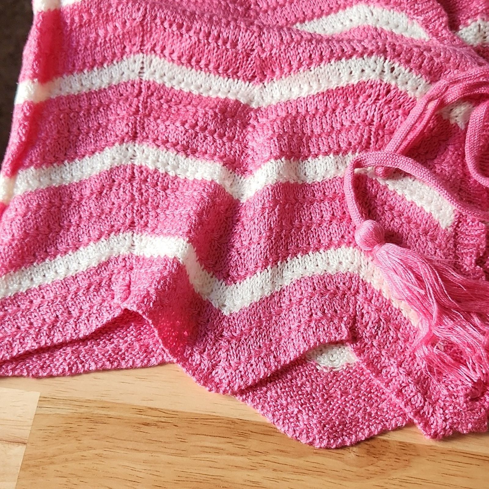 Almost Famous PINK & WHITE CROCHET ☆ VEST & SKIRT ☆ 2 PIECE SET ☆ 2x ☆ NWT Size XXL / US 16-18 / IT 52-54 - 6 Thumbnail