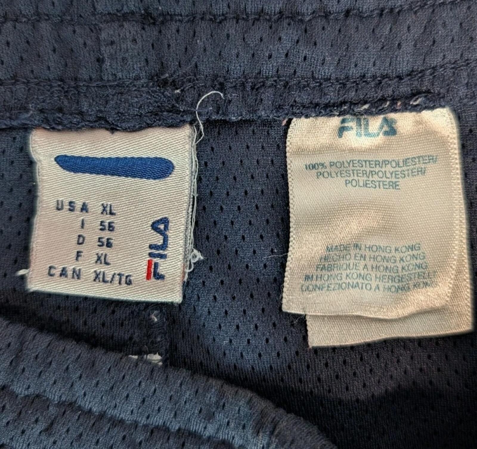 Fila Vintage FILA Basketball Shorts Men XL Blue Mesh Size US 36 / EU 52 - 4 Thumbnail