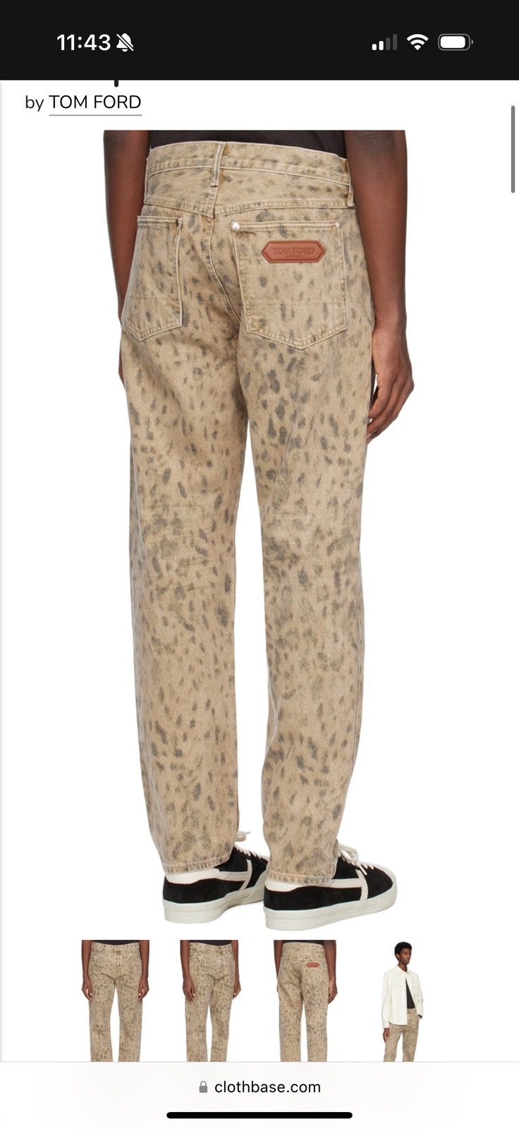 Tom Ford Tom Ford Natural Leopard Print Denim Size US 30 / EU 46 - 8 Thumbnail