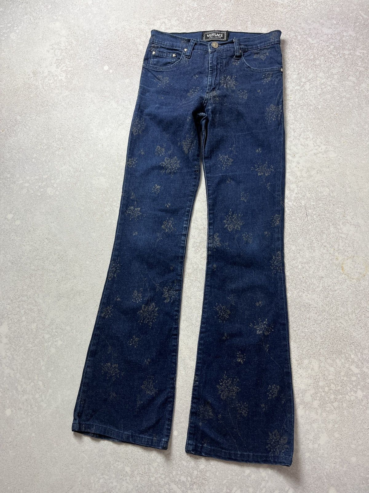 Versace Jeans Couture Vintage Versace Jeans Couture Flared Monogram Archive Size 28" / US 6 / IT 42 - 1 Thumbnail