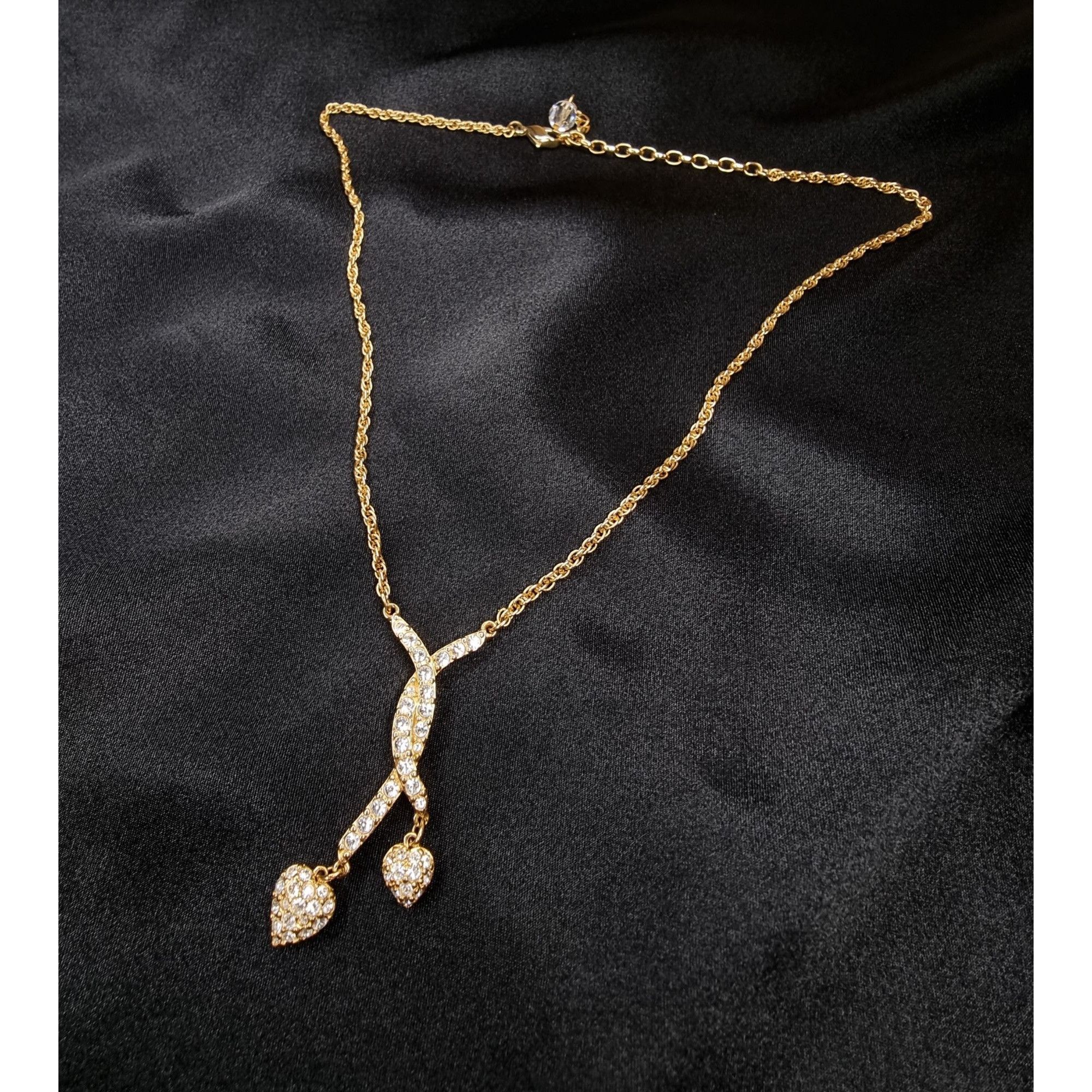 Swarovski Vintage Swarovski Gold-Tone Necklace With Crystals & Heart P Size ONE SIZE - 2 Thumbnail
