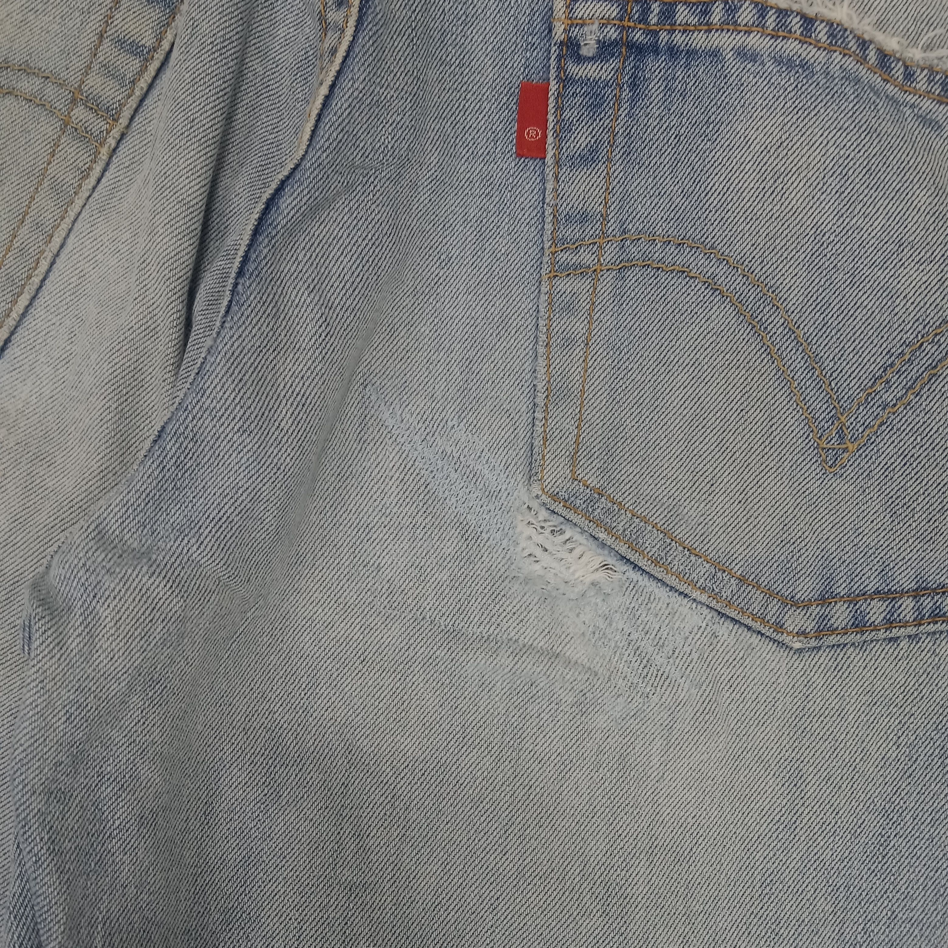 Levi's × Vintage Levi's 501 Distressed Flared Denim Jeans Size US 28 / EU 44 - 7 Thumbnail