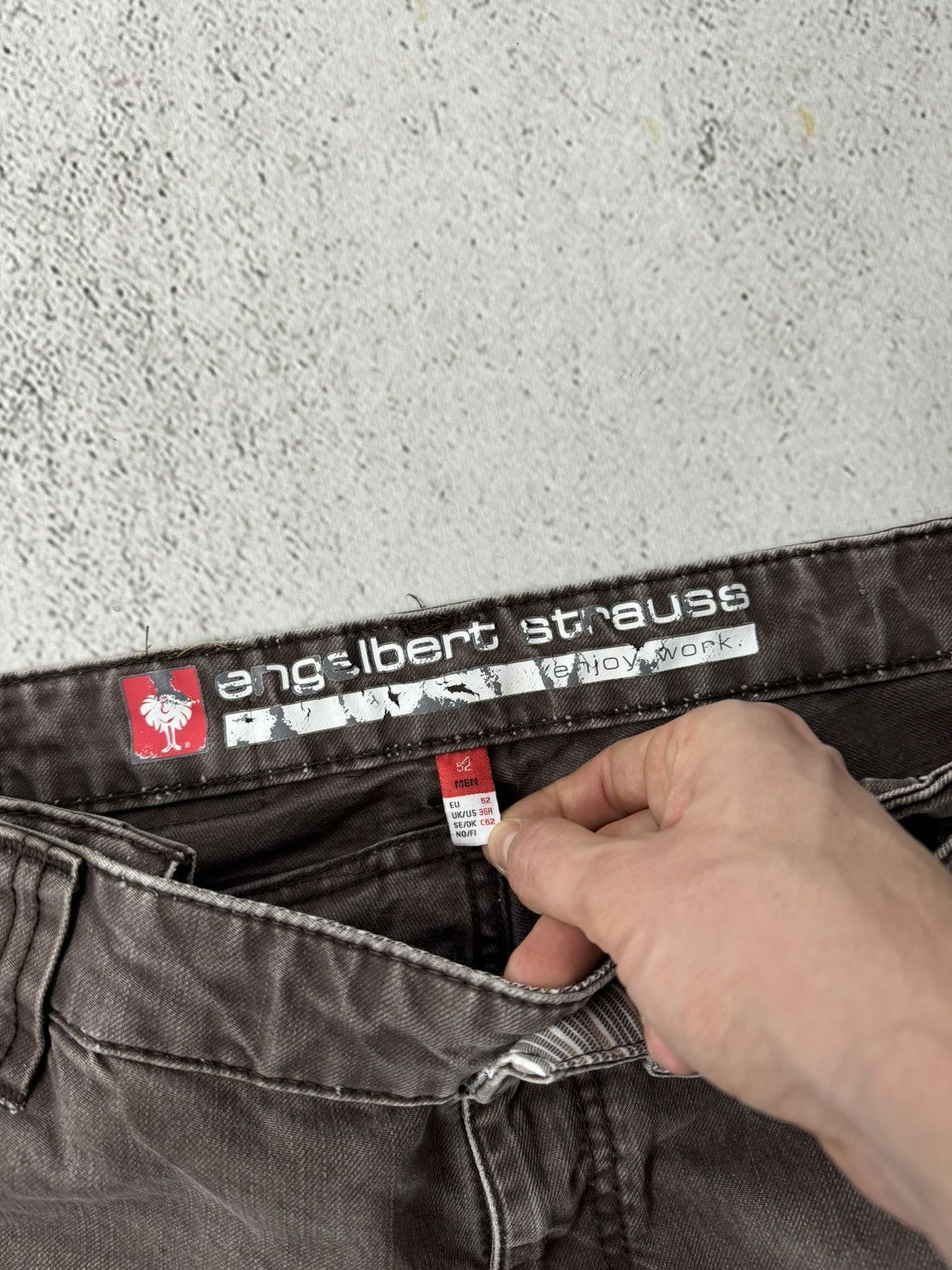 Other Engelbert Strauss Work Brown Cargo Denim Pants Size US 36 / EU 52 - 6 Thumbnail