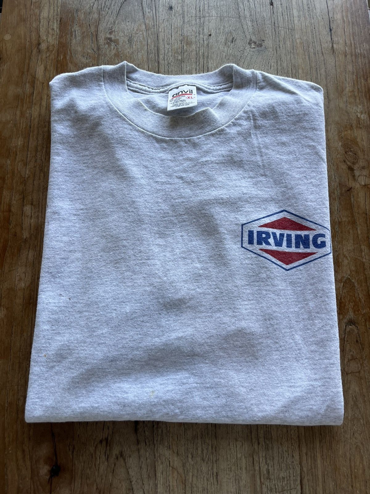 Vintage Vintage IRVING Gas and Oil Company 90’s Tshirt Size US XL / EU 56 / 4 - 1 Thumbnail