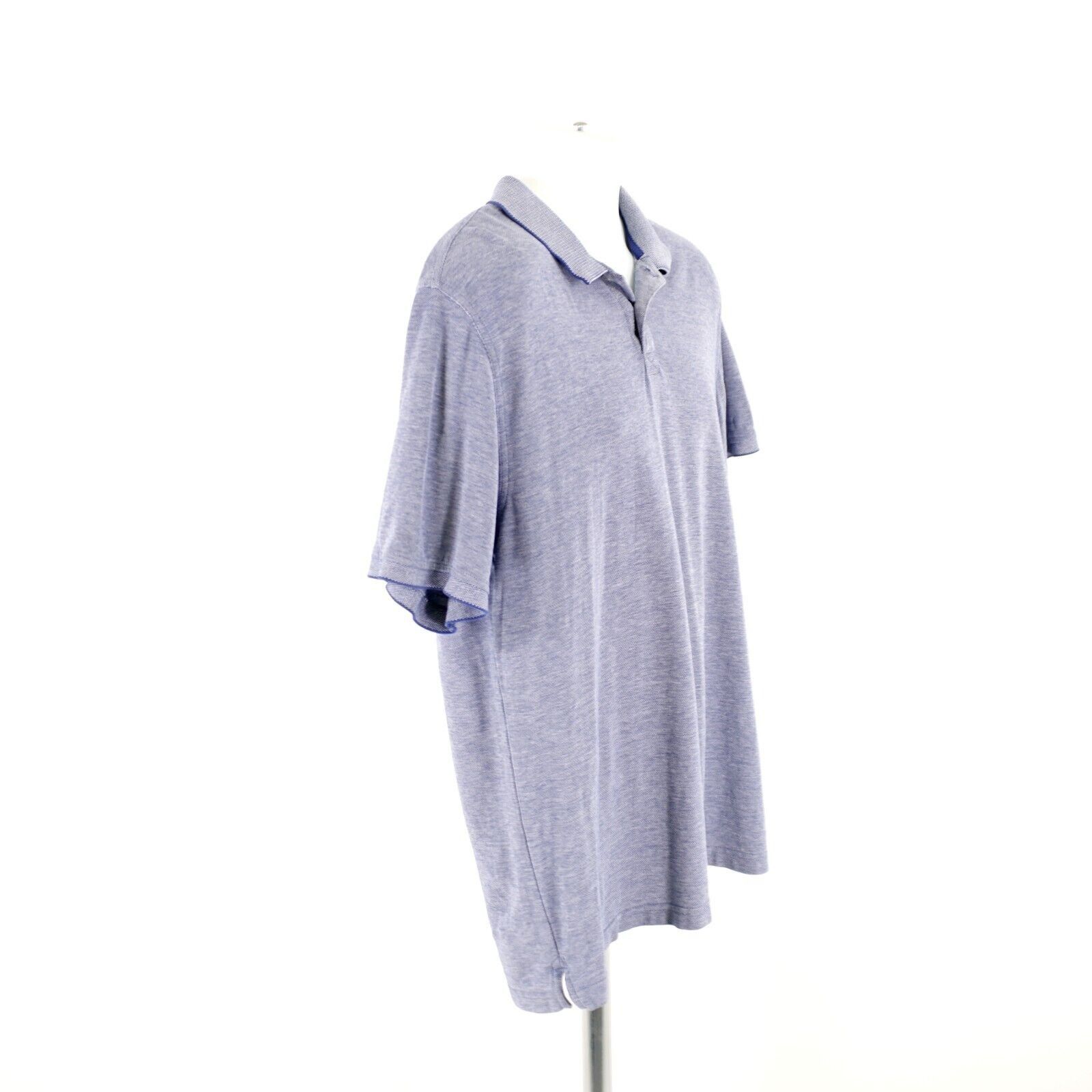 Jos. A. Bank Jos A Bank 1905 Blue Knit Polo Shirt Large Tailored Fit Coll Size US L / EU 52-54 / 3 - 8 Thumbnail