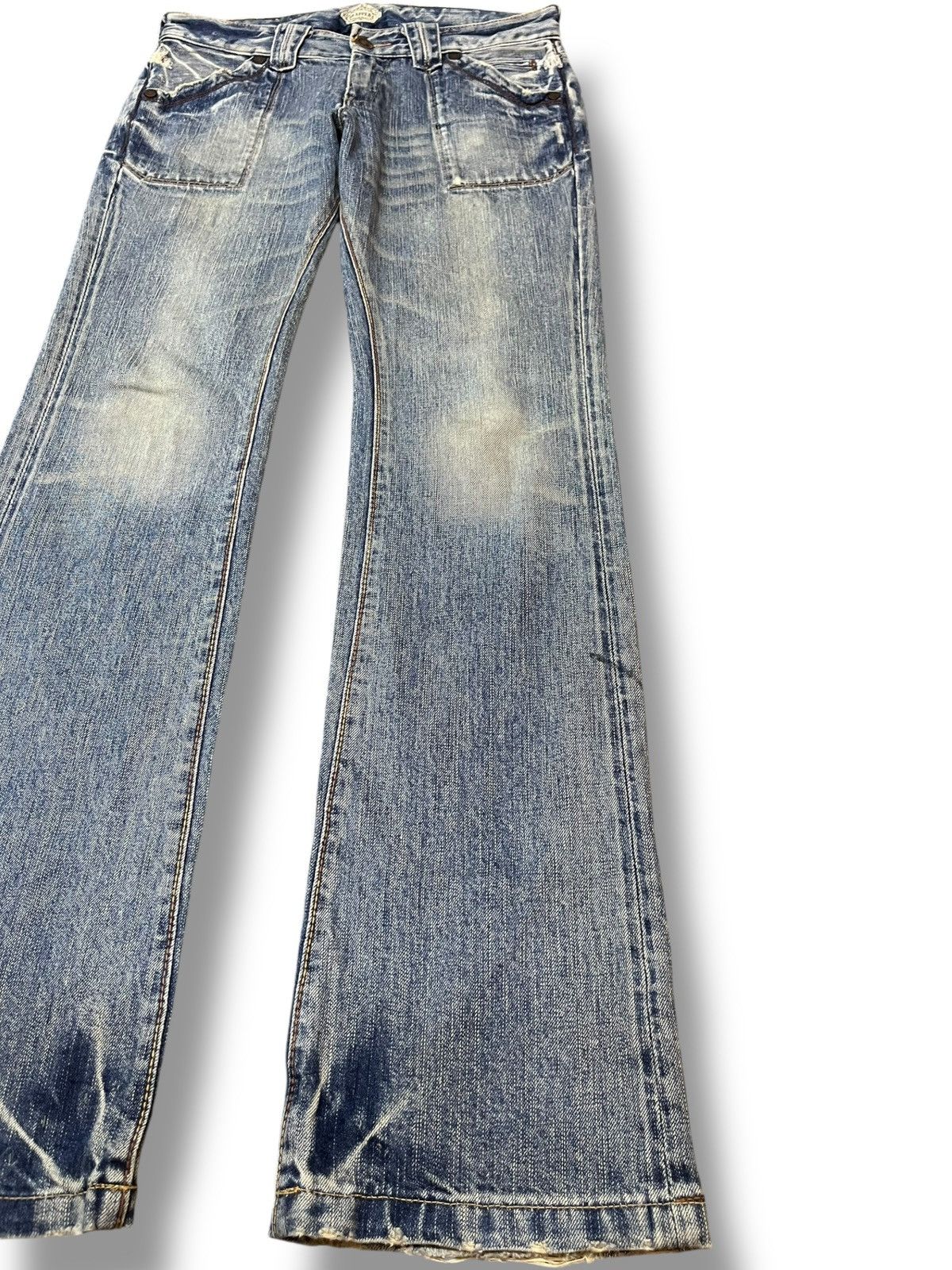 Beauty Beast × Yasuyuki Ishii Vintage Brappers Flare Bootcut Unique Design Denim Size US 29 - 5 Thumbnail