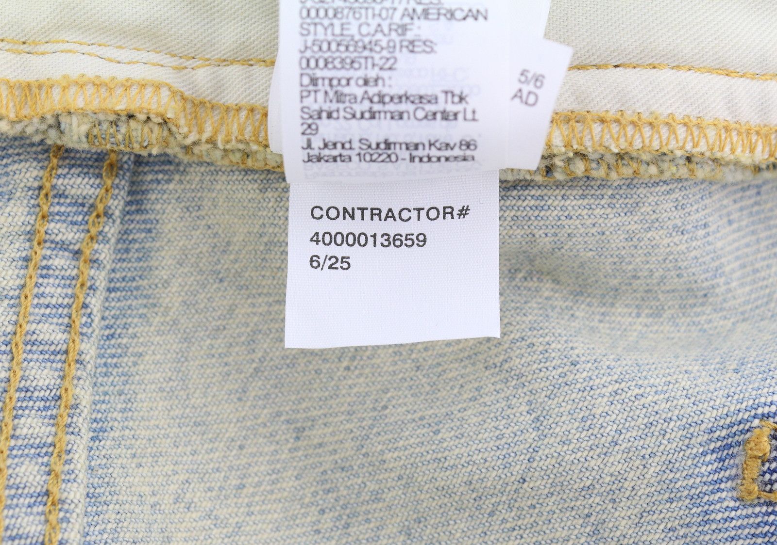 Calvin Klein W26/L32 Light Blue Faded Wide Relaxed 87830 Size 26" / US 2 / IT 38 - 9 Thumbnail
