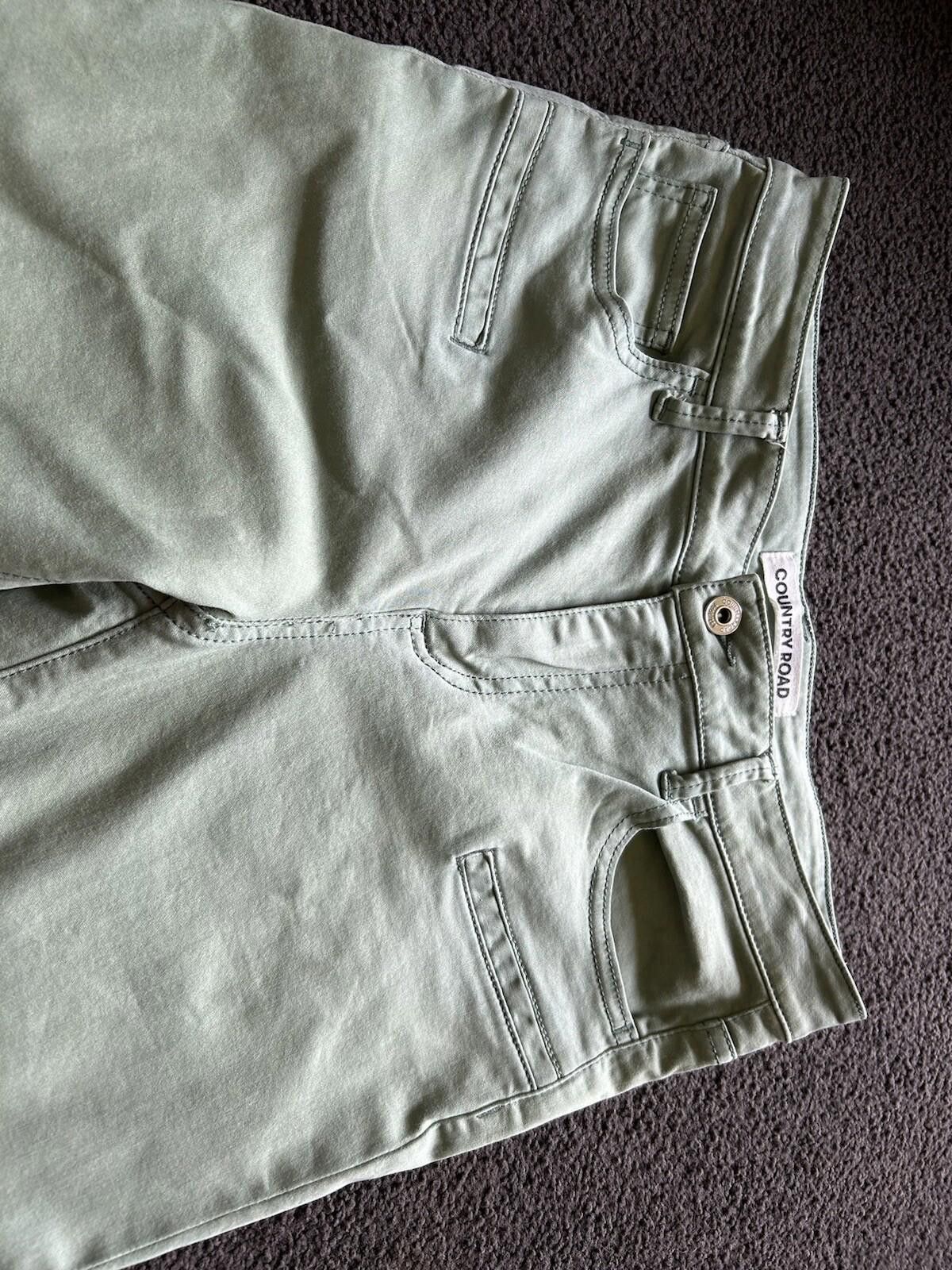 Country Road Country Road Skinny Crop Jeans Green Denim Mid Rise - Sz 9 Size 25" / US 0 / IT 36 - 5 Thumbnail