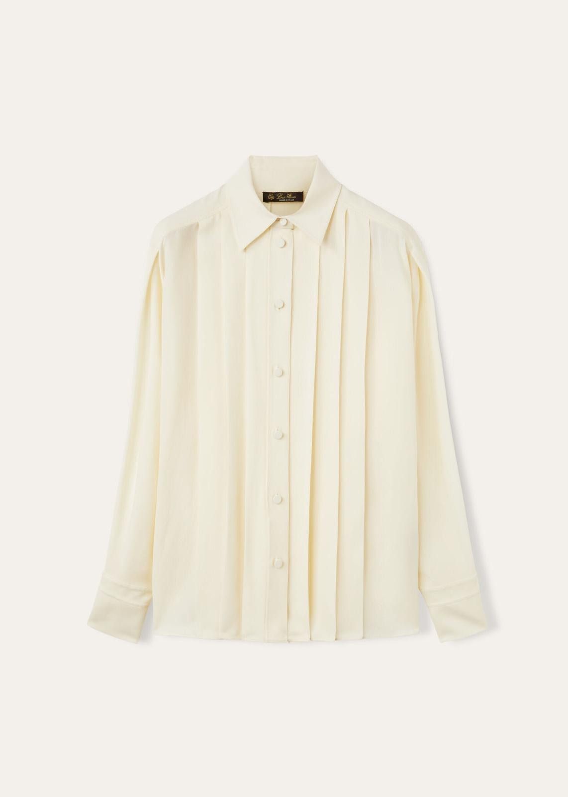 Loro Piana o1srvl11e0825 FAO4033 Maurine Shirt in Light Beige Size L / US 10 / IT 46 - 1 Thumbnail