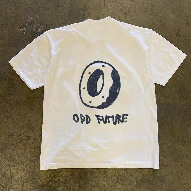 Japanese Brand × Vintage Casual retro loose donut pattern cotton t-shirt Size US M / EU 48-50 / 2 - 1 Thumbnail