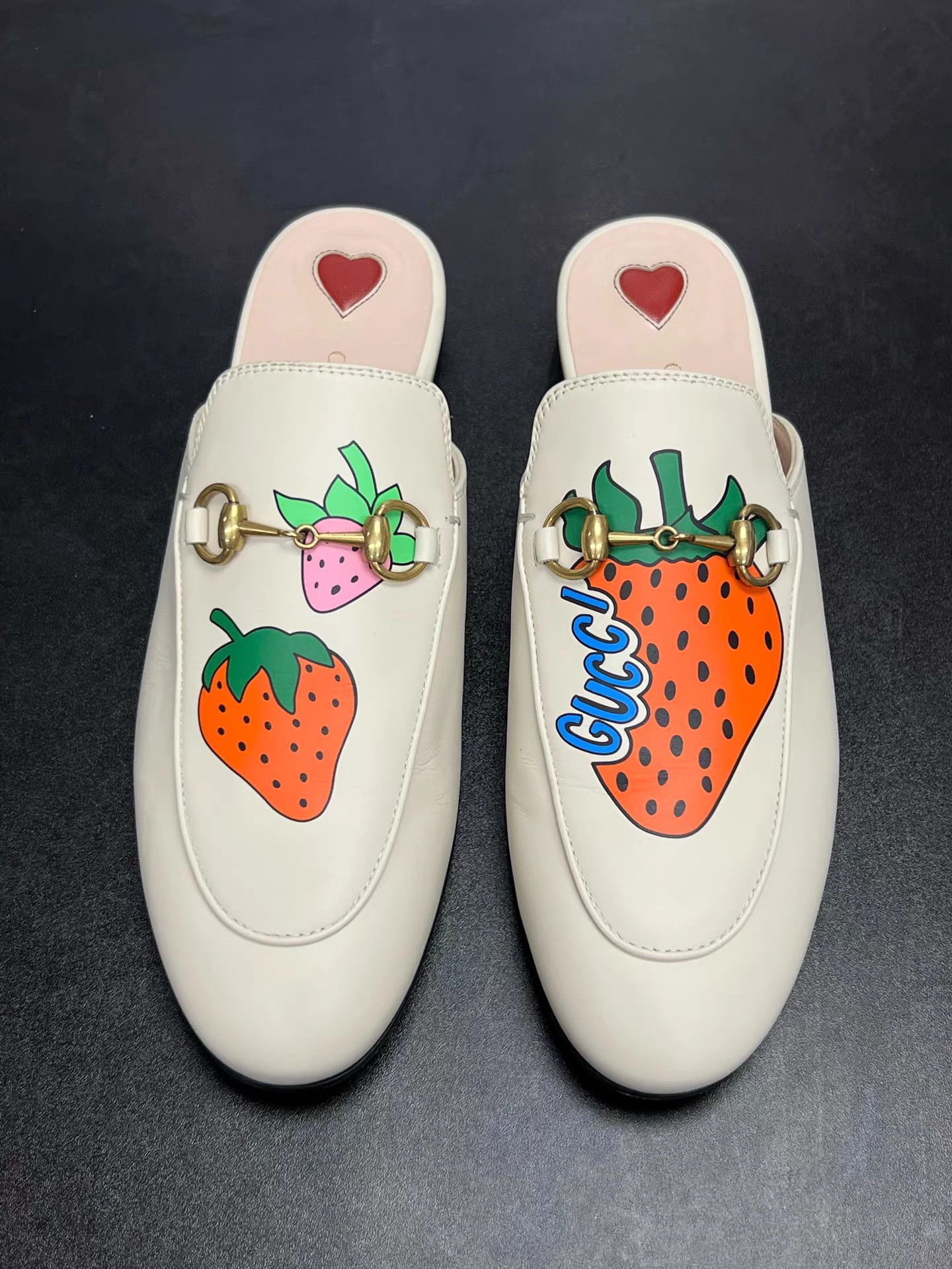 Gucci GUCCI Strawberry Mule Slides K15 Size US 7 / IT 37 - 3 Thumbnail