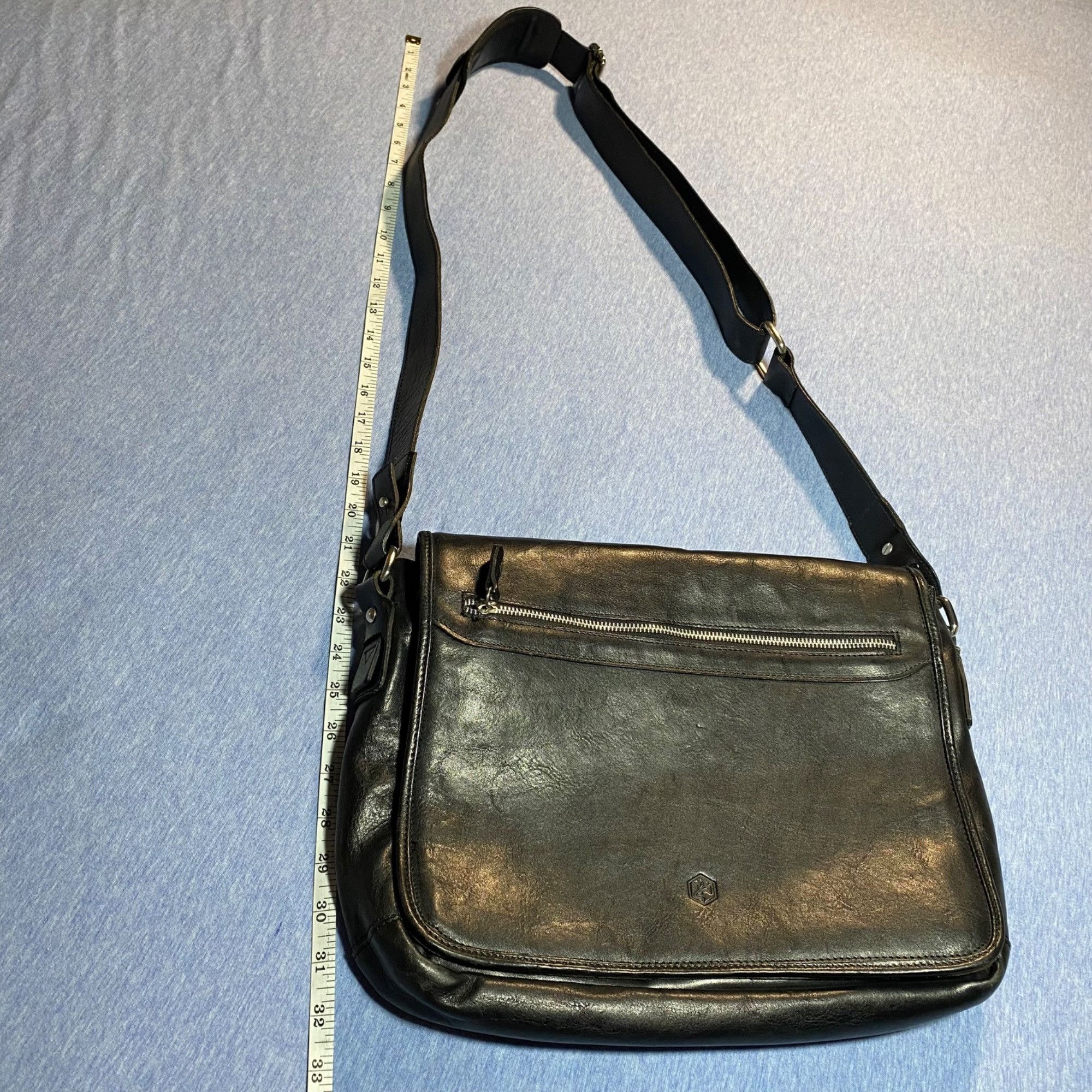 Other In Pell Genuine Leather 13" Messenger Bag with Adjustable St Size ONE SIZE - 7 Thumbnail