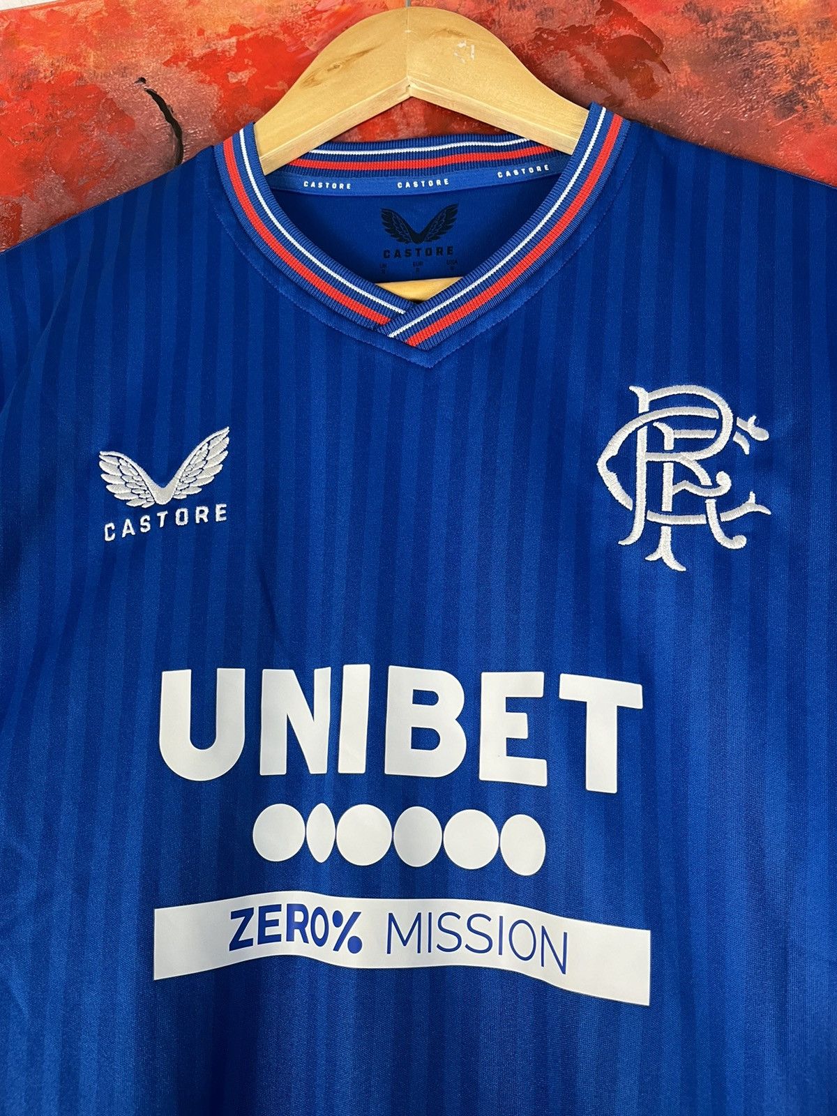 Castore Castore Fc Rangers Home 2022/2023 Soccer Jersey Football Size US S / EU 44-46 / 1 - 2 Thumbnail