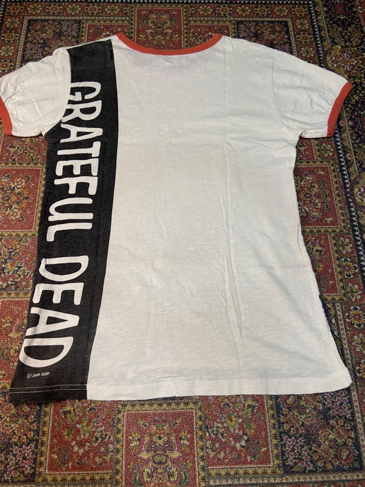 Band Tees × Grateful Dead × Vintage Vintage Ringer Y2K Grateful Dead Band Tshirt Size US S / EU 44-46 / 1 - 3 Thumbnail