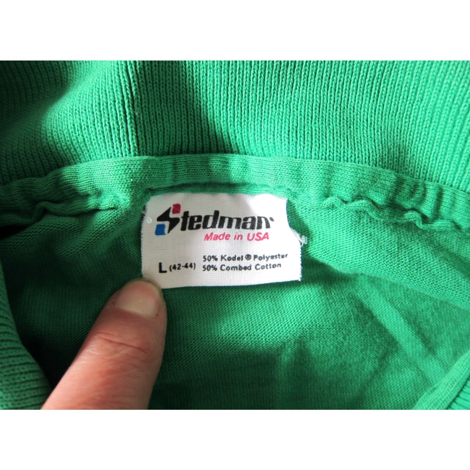Vintage VINTAGE Stedman Polo Shirt Men Large Green Cotton Thorndike Press Maine Thin Polo Shirt Men Large Size US L / EU 52-54 / 3 - 4 Thumbnail