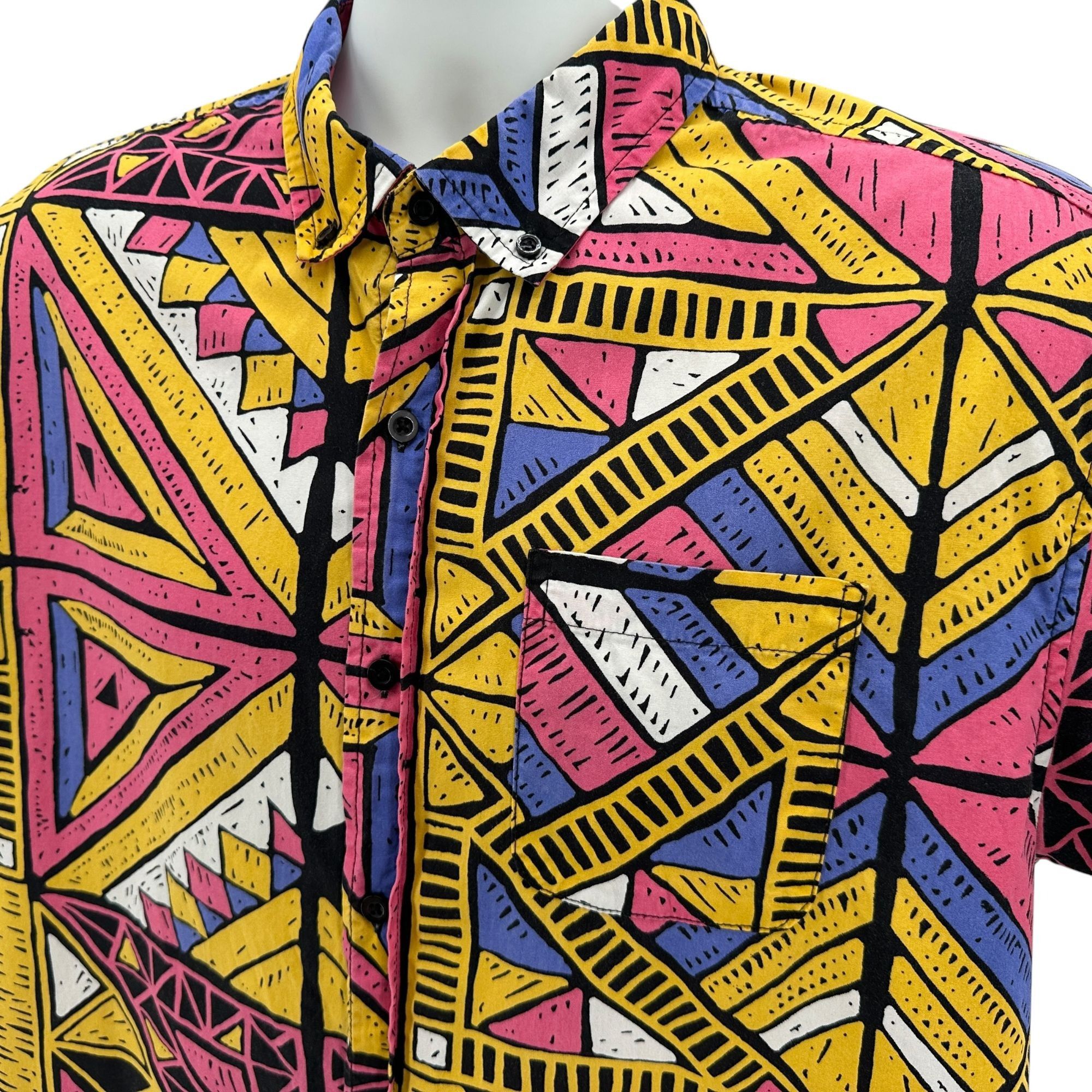 Other Super Massive Mens Large Shirt Retro Geometric Multicolor Size US L / EU 52-54 / 3 - 2 Thumbnail