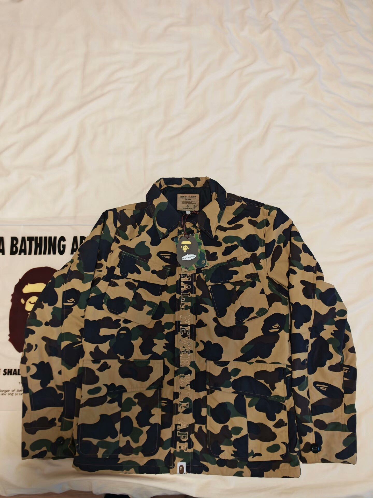 Bape Bape Yellow Heavy Coat M Men Size US M / EU 48-50 / 2 - 1 Thumbnail