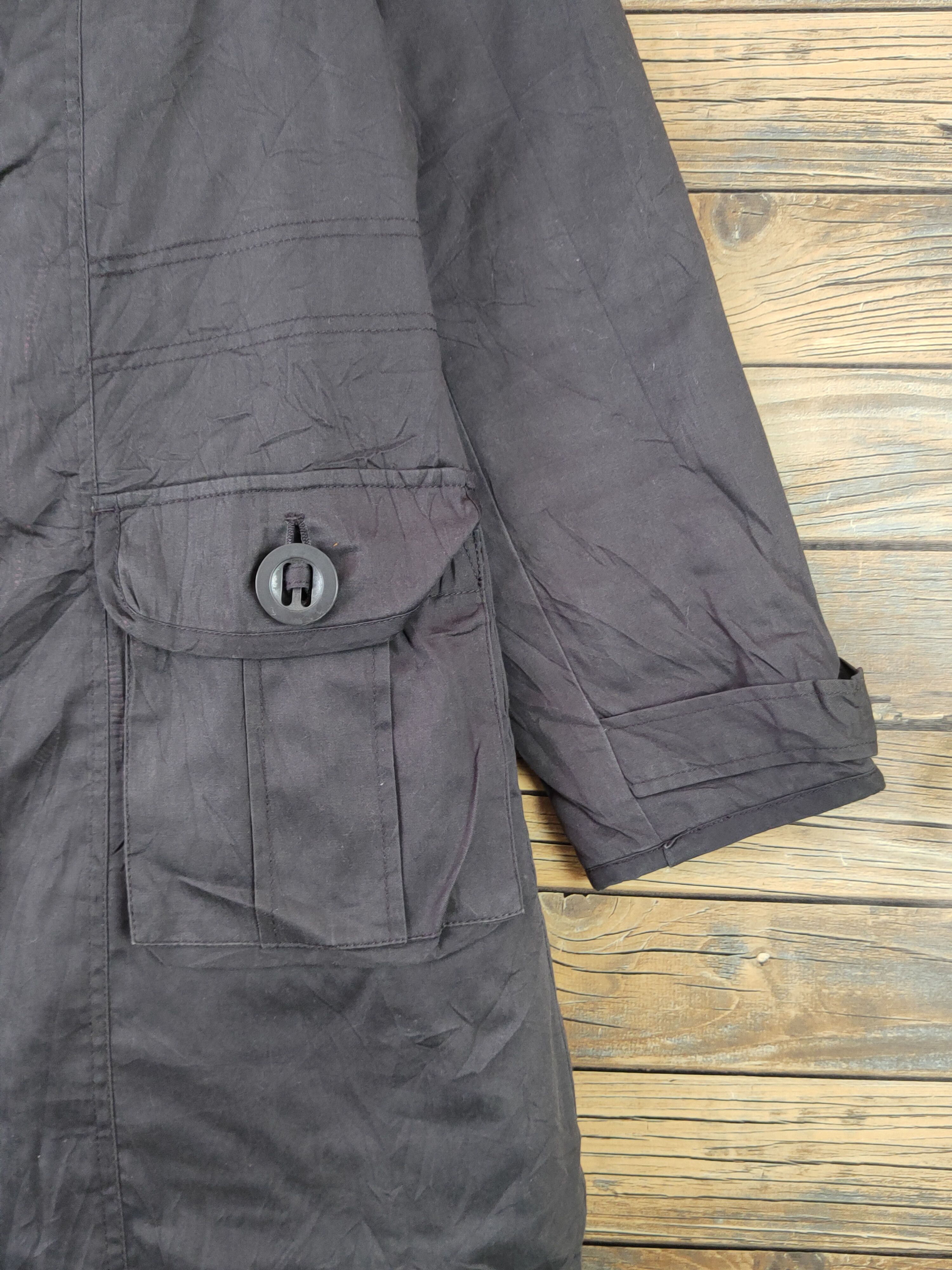 Japanese Brand × Vintage Retro Winter jacket by Avarice Navy Hoodie Coats Size L / US 10 / IT 46 - 6 Thumbnail