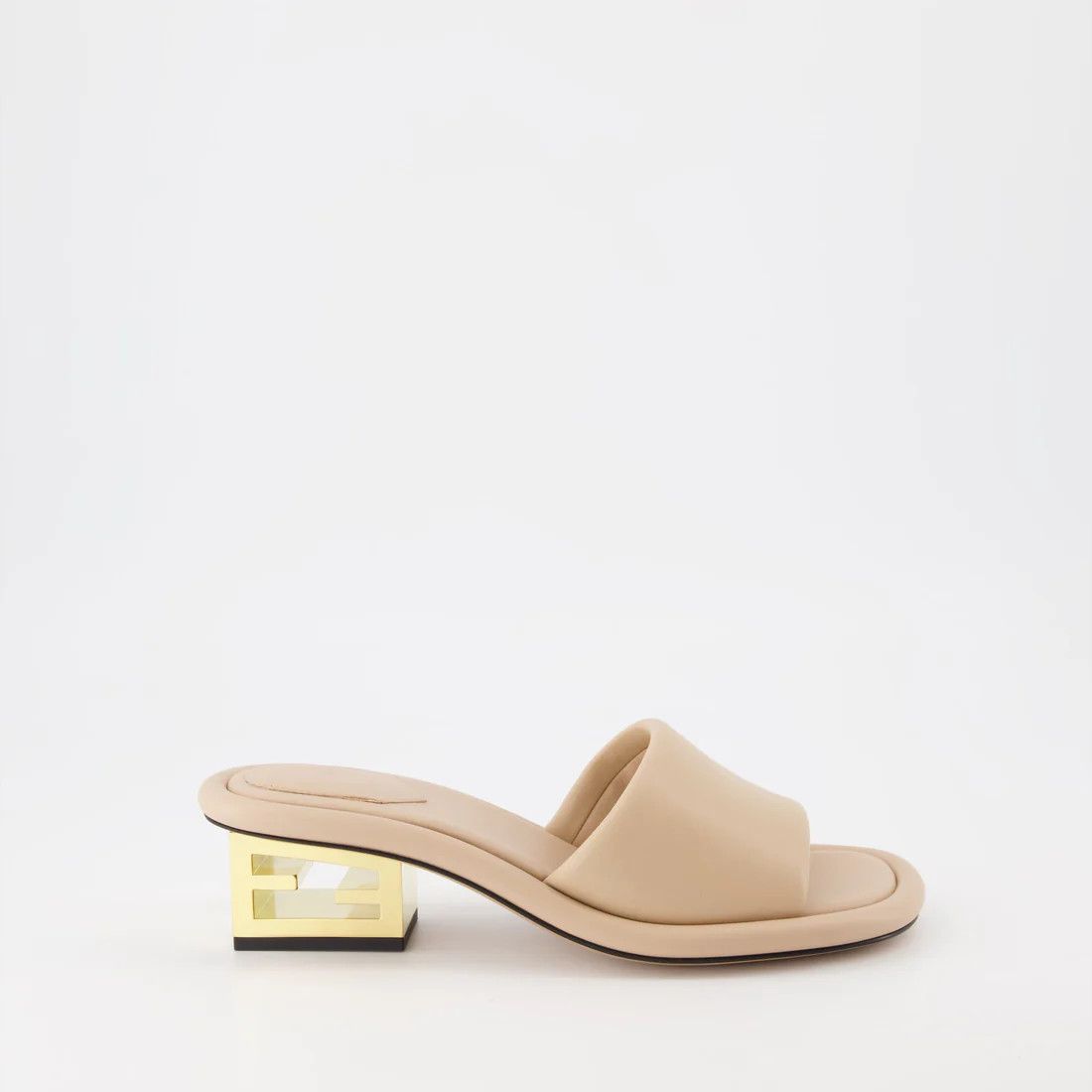 Fendi o1loc1c1024 8R8412 Baguette Mules in Beige Size US 6 / IT 36 - 1 Thumbnail