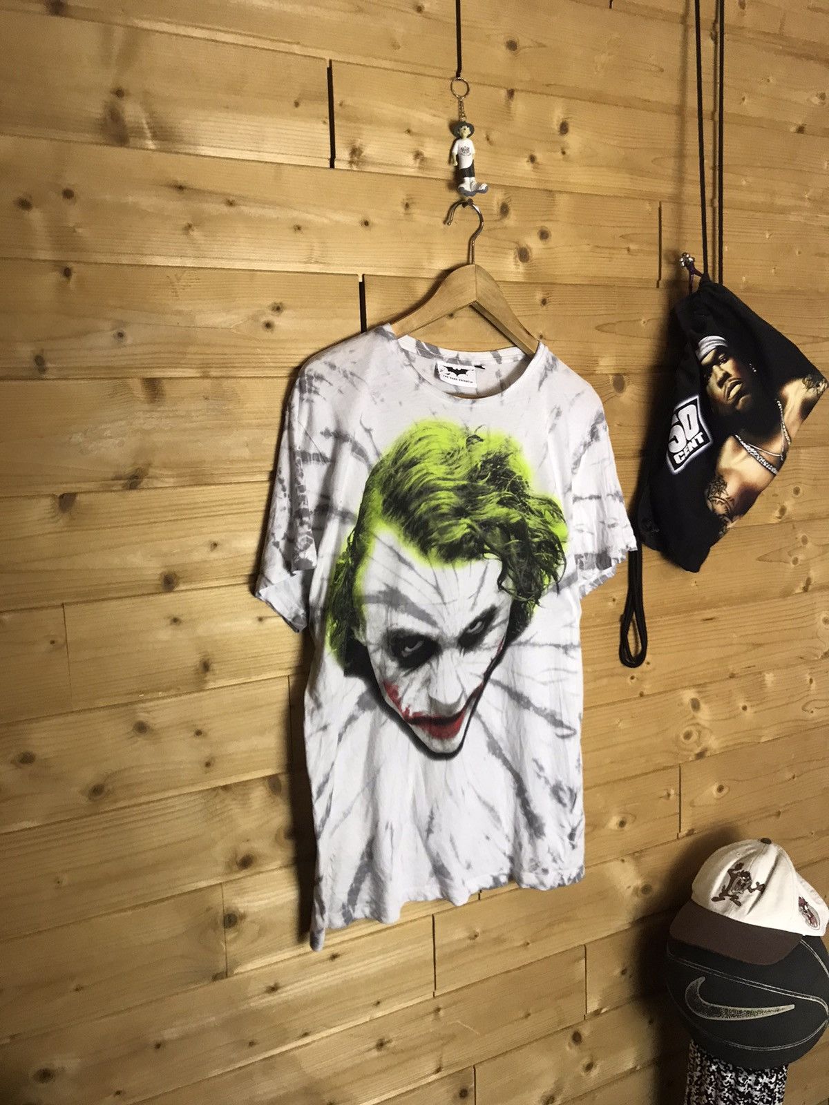 Joker Black Adult Anime Red Light T-Shirt DC main image 1