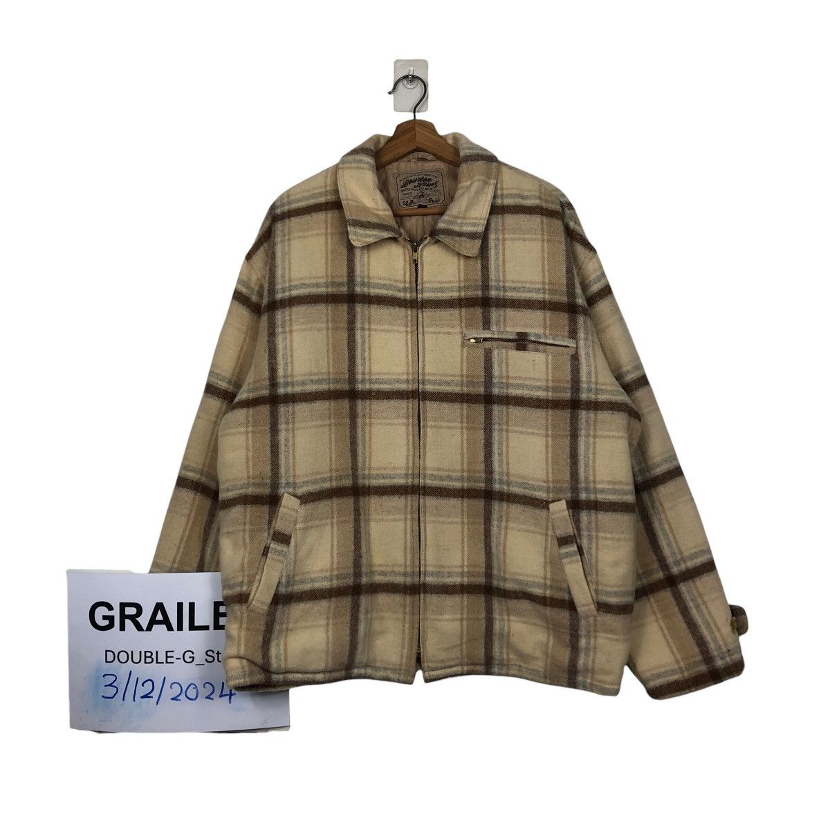 Japanese Brand 📌Vintage Chore Zipper Jacket Buckle Bourbon House Tartan Size US M / EU 48-50 / 2 - 1 Thumbnail