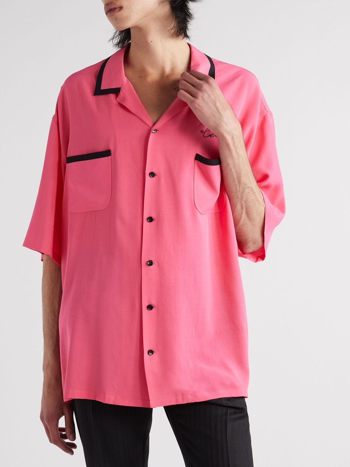 Celine × Hedi Slimane SS22 Loose Bowling Shirt Hawaiian Short Sleeve Size US S / EU 44-46 / 1 - 13 Thumbnail