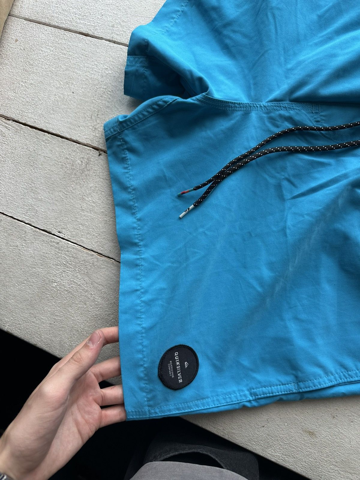 Quiksilver 🚨Vintage Quiksilver Shorts Big Logo Y2K Style 90s Surfing Size US 36 / EU 52 - 3 Thumbnail