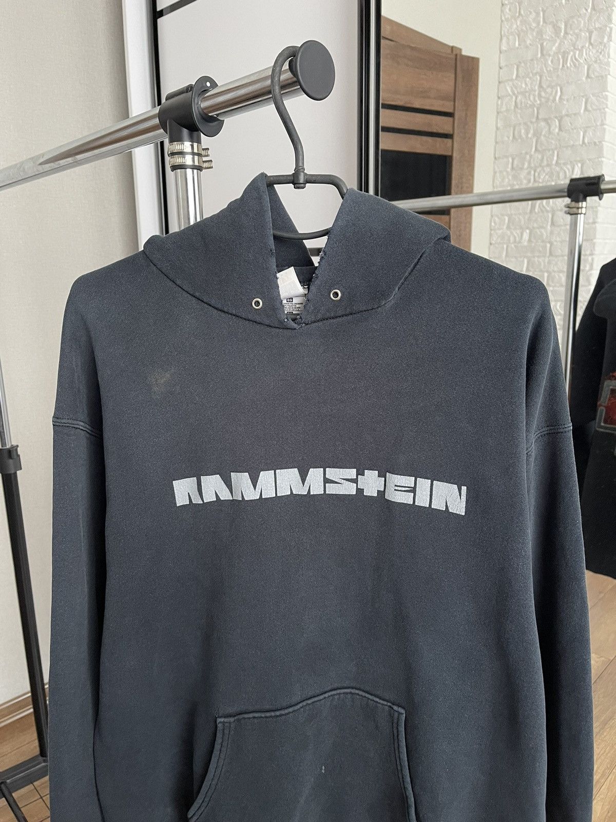 Band Tees Rammstein Vintage Hoodie Pullover 90s Big Logo Size US XL / EU 56 / 4 - 8 Thumbnail